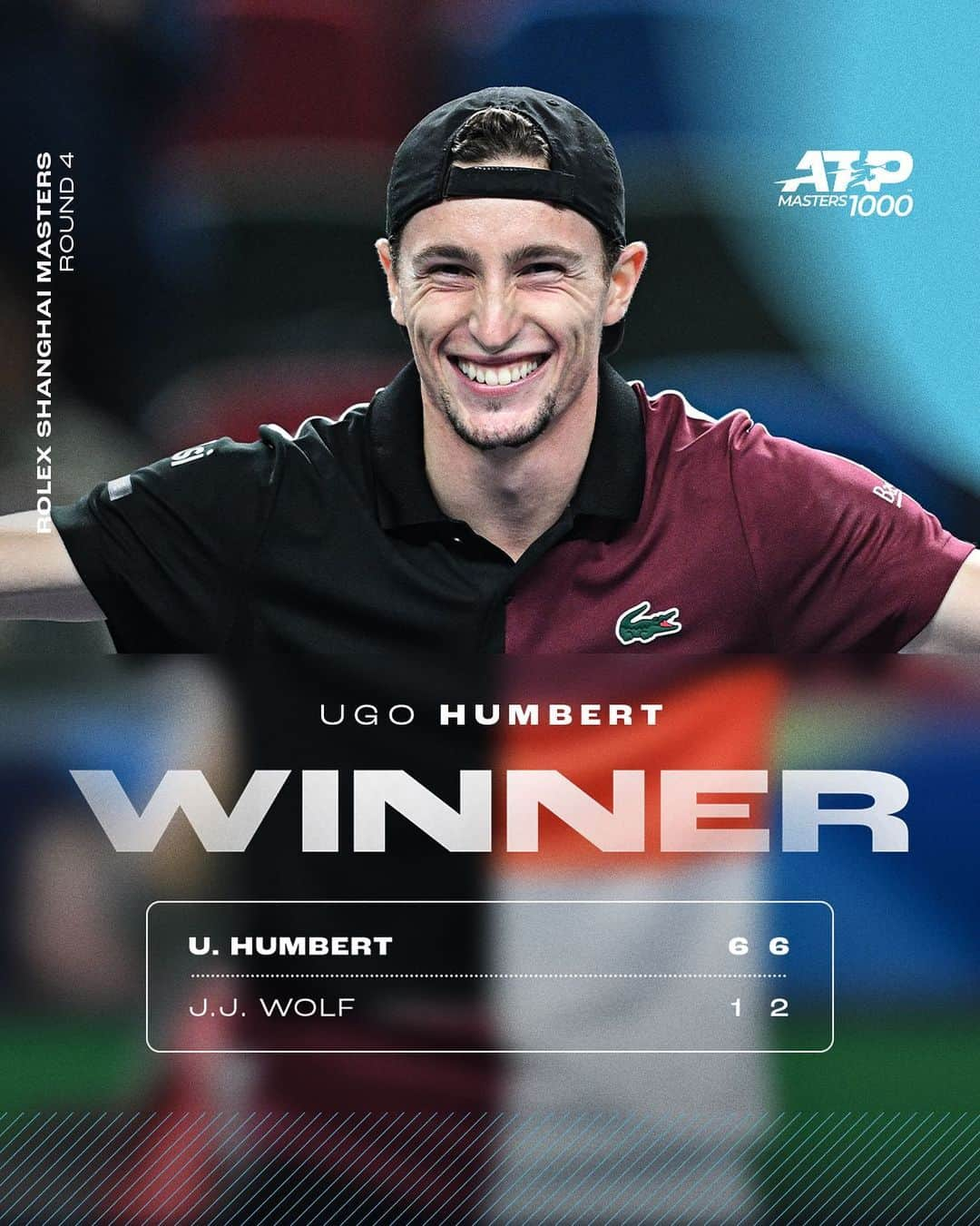 ATP World Tourさんのインスタグラム写真 - (ATP World TourInstagram)「F L A W L E S S 🤘  @ugohumbert | @rolexshmasters | #RolexShanghaiMasters」10月11日 17時31分 - atptour