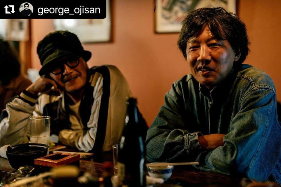 江口寿史のインスタグラム：「昨日のオフショット。  #Repost @george_ojisan with @use.repost ・・・ 昨日のオフショット」