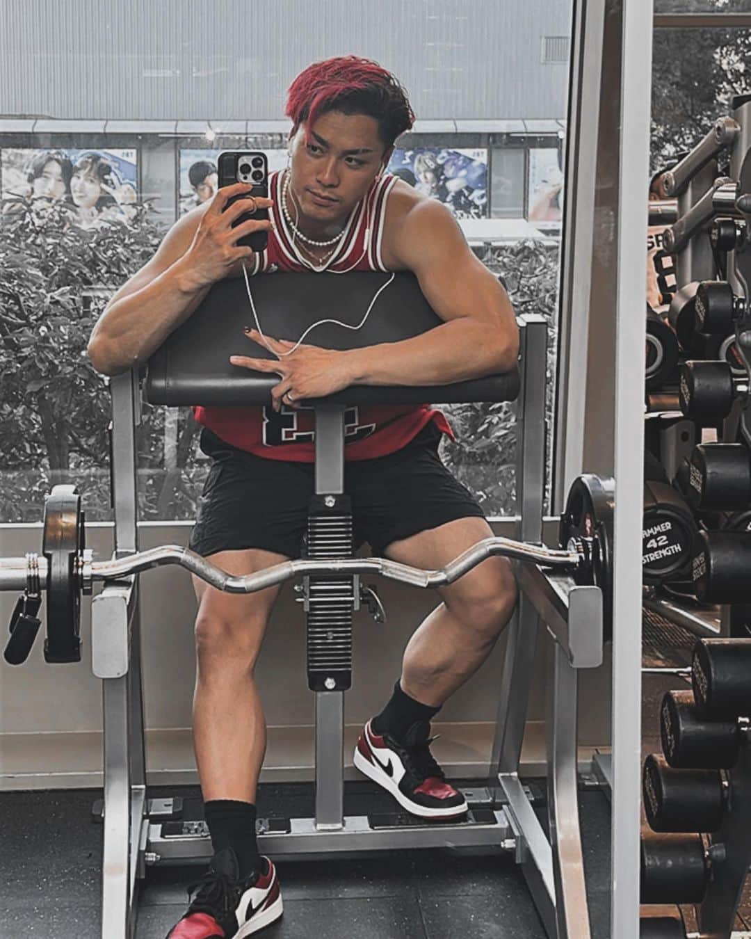 加藤玲大のインスタグラム：「うわ〜夏終わったな。 もう秋か〜じゃあジム行くか」