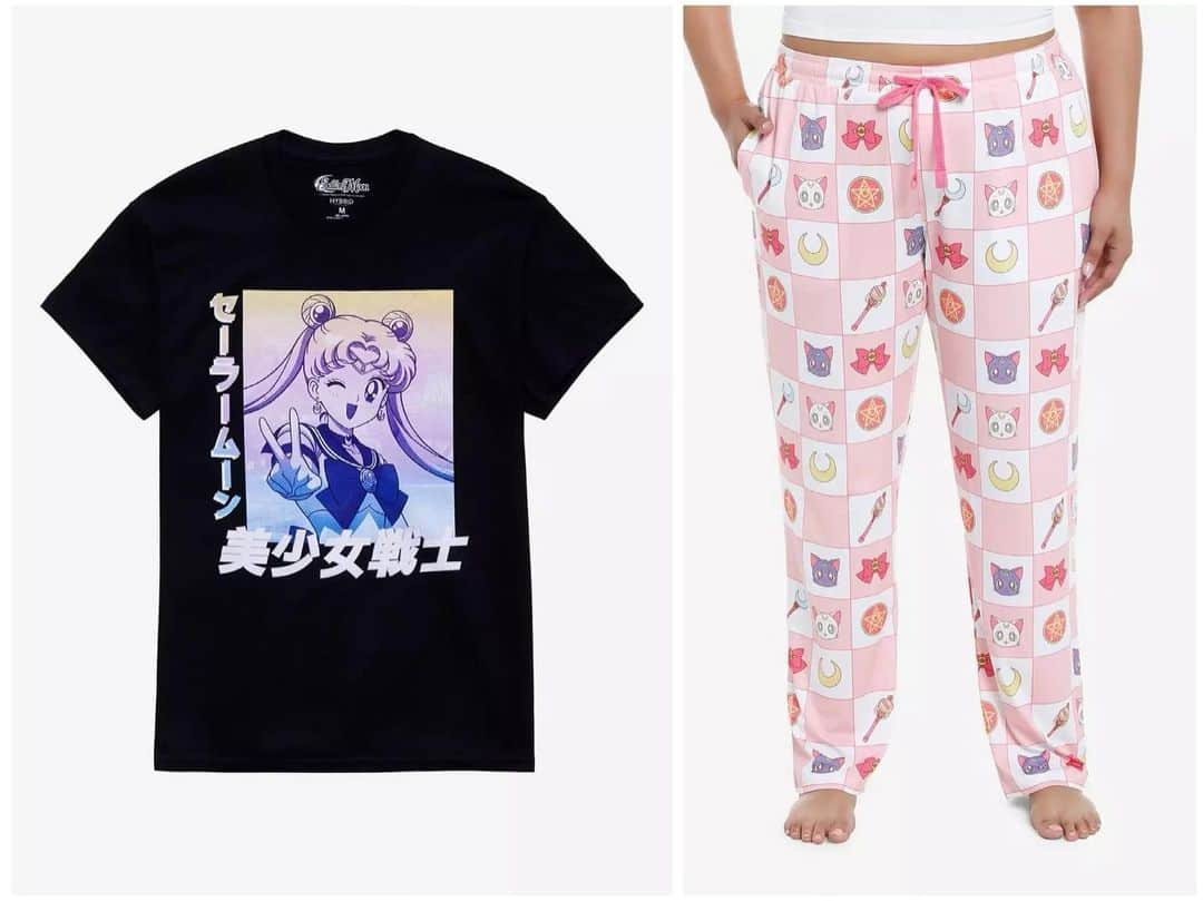 Sailor Moonのインスタグラム：「✨🌙 NEW Sailor Moon tee & Sailor Moon PJ pants from @hottopic! Adorable! 🌙✨  #sailormoon #セーラームーン #hottopic」