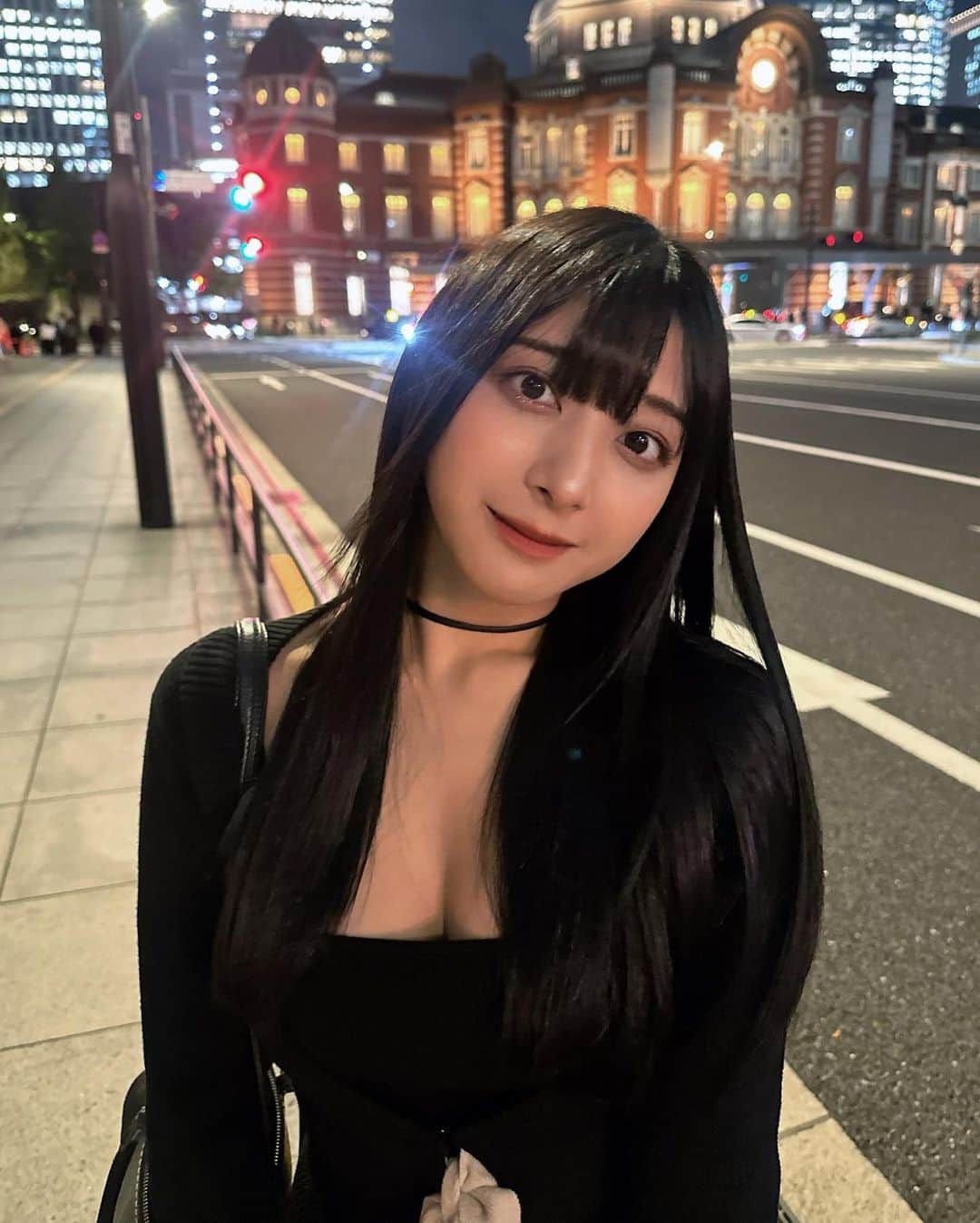 のインスタグラム：「夜景きれいきれいだった🦕」