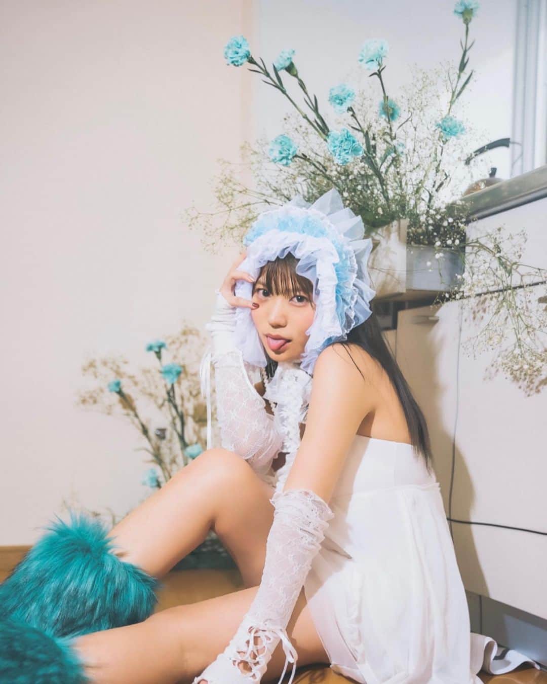 大葉めものインスタグラム：「どんな〝可愛い〟も私なりに消化したい  . . . . .  今回の可愛いを一緒に作ってくれた方たちタグ付けしてるのでチェックしてみてね✅」