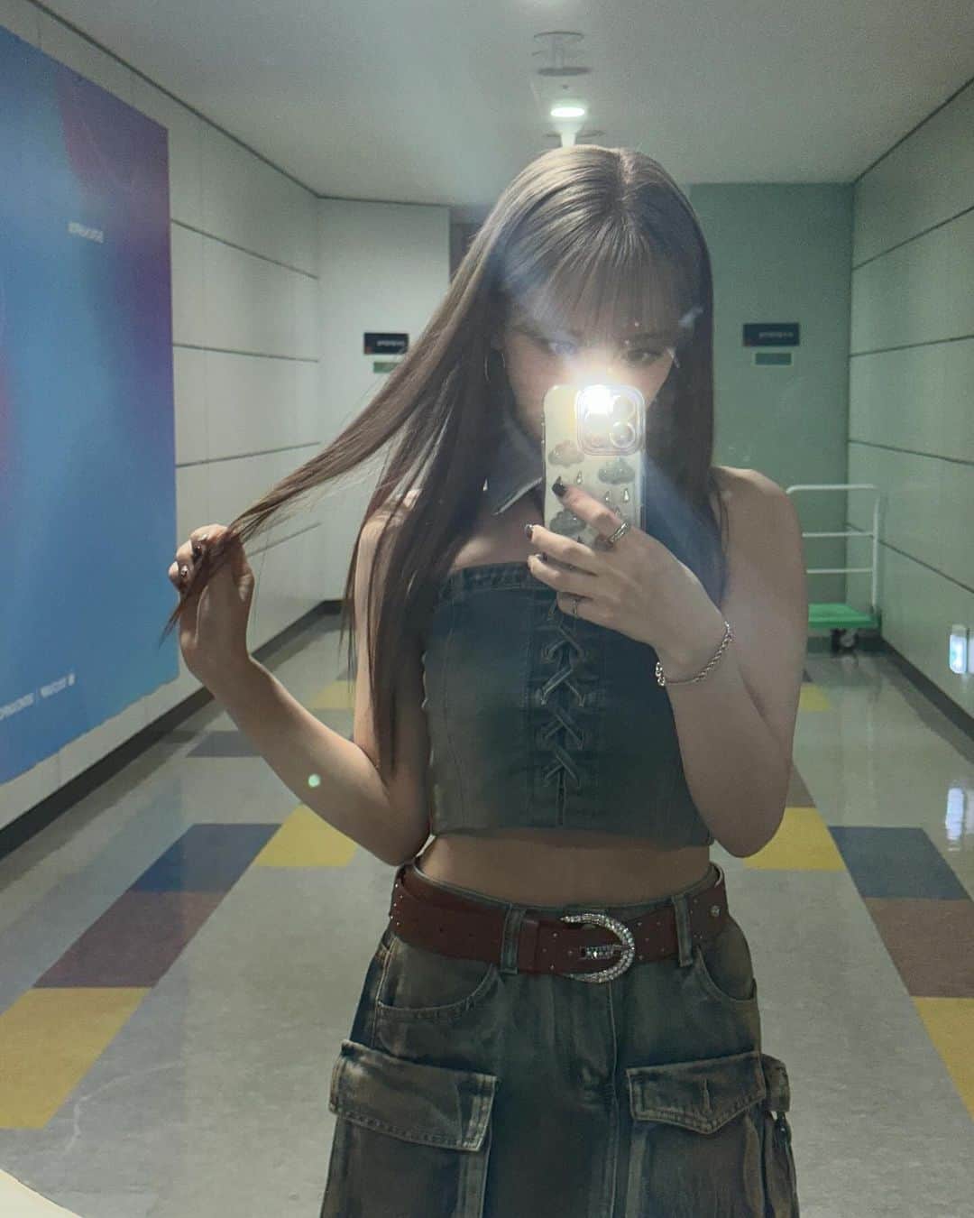 のインスタグラム：「오늘은 쇼챔🩵🤍🩶  #마시로 #MASHIRO #Kep1er #케플러」