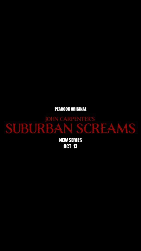 ジョン・カーペンターのインスタグラム：「Here's another behind the scenes look from my new TV series "Suburban Screams " premieres this Friday, October 13th, only on Peacock. With original music composed by myself, Cody Carpenter, and Daniel Davies.  #SuburbanScreams #behindthescenes #horrorstories #reality #suburbia  Shot and Edited by @iamtweezy904」