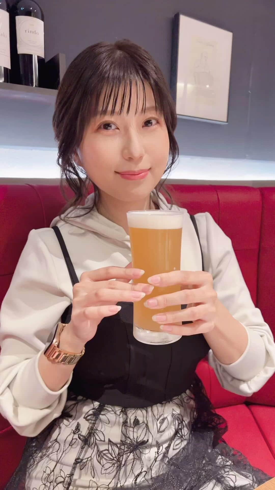 天野麻菜のインスタグラム：「ビール女子。3627」