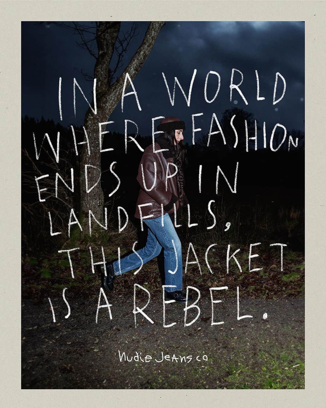 ヌーディージーンズさんのインスタグラム写真 - (ヌーディージーンズInstagram)「In a world where fashion ends up in landfills, this jacket is rebel ✊  #NudieJeans #CreateTomorrowsVintage」10月11日 21時54分 - nudiejeans