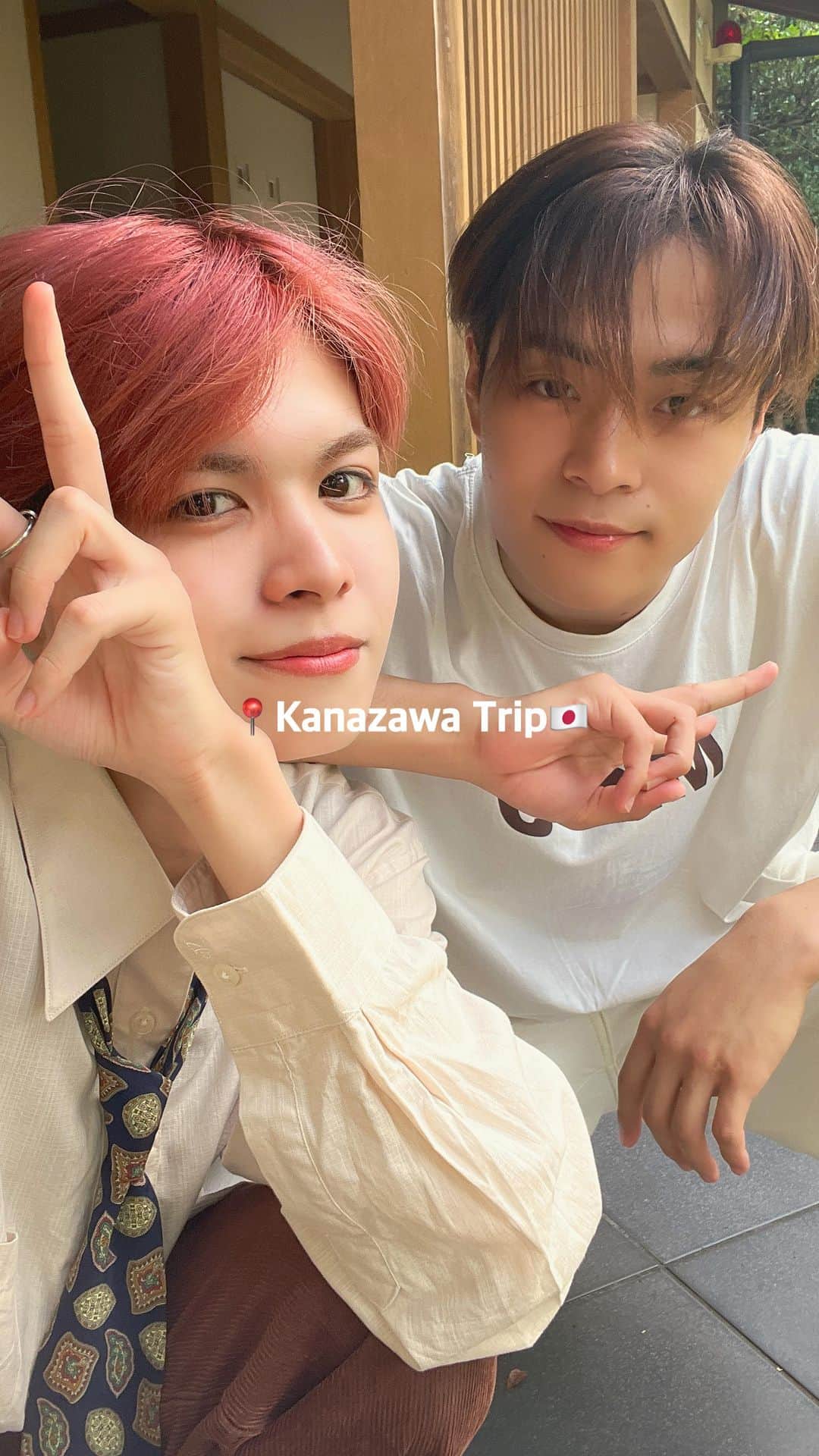 栗田航兵のインスタグラム：「📍Kanazawa Trip 🇯🇵 w/ KAIHO 🦦≈  金沢ずっと行きたくてやっと❣️ ノリで海帆くん誘ってサウナで連泊決めた ポレらのプレシャストリップ🎶  #OCTPATH  #金沢旅行 #KanazawaTrip #Trip」