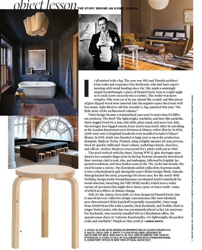 Artekさんのインスタグラム写真 - (ArtekInstagram)「"How Alvar Aalto’s thoughtful, 1933 design became the platonic ideal of a stool": a fantastic article on Stool 60 by @_h_mart_ for @archdigest. Be sure to give it a read in our link in bio.」10月11日 22時57分 - artekglobal