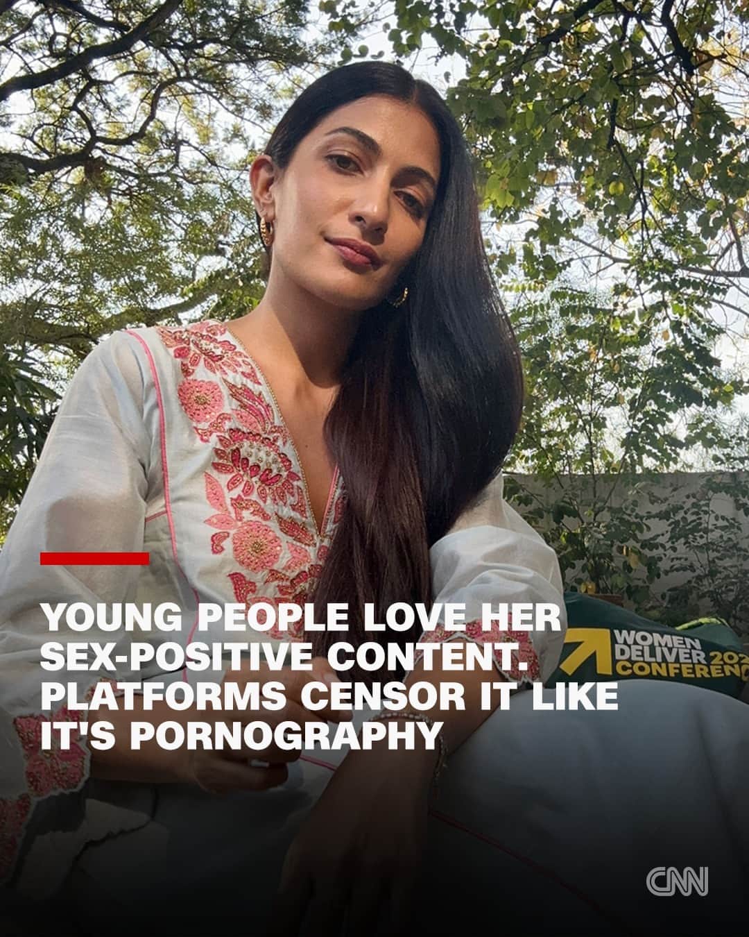 CNNさんのインスタグラム写真 - (CNNInstagram)「Teenagers in India are turning to social media platforms for judgement-free information about sex. Poorly controlled moderation risks taking it all away.  For Leeza Mangaldas' 2.5 million followers across Instagram, YouTube and Facebook, she is a source of accessible and empowering information on sexual health and wellbeing -- a subject that remains largely taboo across India and most of the Asia-Pacific region. According to the educator's own analytics, 65% of her followers on Instagram are men and women between the ages of 18 and 34.  But Mangaldas' ability to share information that her audiences tell her is useful, and which they say they are unable get elsewhere, is being hampered by changes to how social media platforms are moderated, she told CNN.  CNN spoke to nine content creators and sexual health experts in South and Southeast Asia who are raising the alarm, warning that their educational content is being increasingly censored.  Tap the link in bio for more.  📸 : Leeza Mangaldas」10月11日 23時42分 - cnn
