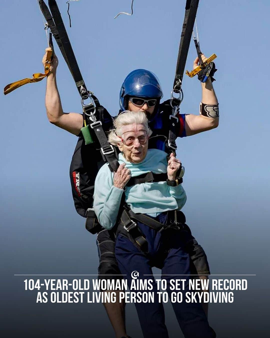 Live To Exploreのインスタグラム：「Chicago woman, 104, skydives from plane, aiming for record as the world’s oldest skydiver! 😍🪂  💡Dorothy Hoffner, a remarkable 104-year-old woman from Chicago, recently completed a skydive which will likely earn her a Guinness World Records certification as the oldest person to parachute from a plane. Just days after accomplishing the feat Dorothy passed away but her bravery and accomplishments will live on indefinitely. A close friend, Joe Conant, described Hoffner as a woman with incredible energy and mental sharpness. She was always fully present at social gatherings and kept an active lifestyle.  Sharing is caring! Spread the travel inspiration by sharing this post with your fellow explorers!😍  📍Skydive Chicago Airport」