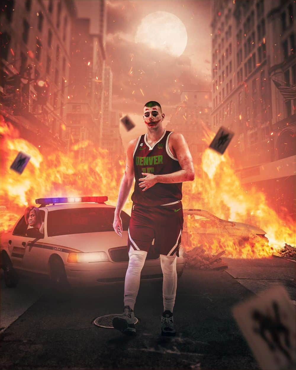 ニコラ・ヨキッチのインスタグラム：「🃏 @wolf_graphicss  . . . #jokic #jokicnikola #joker #nikola #nikolajokic #denver #nuggets #denvernuggets #colorado #nba #basketball #serbia #usa #srbija #sombor #belgrade #beograd #mvp」