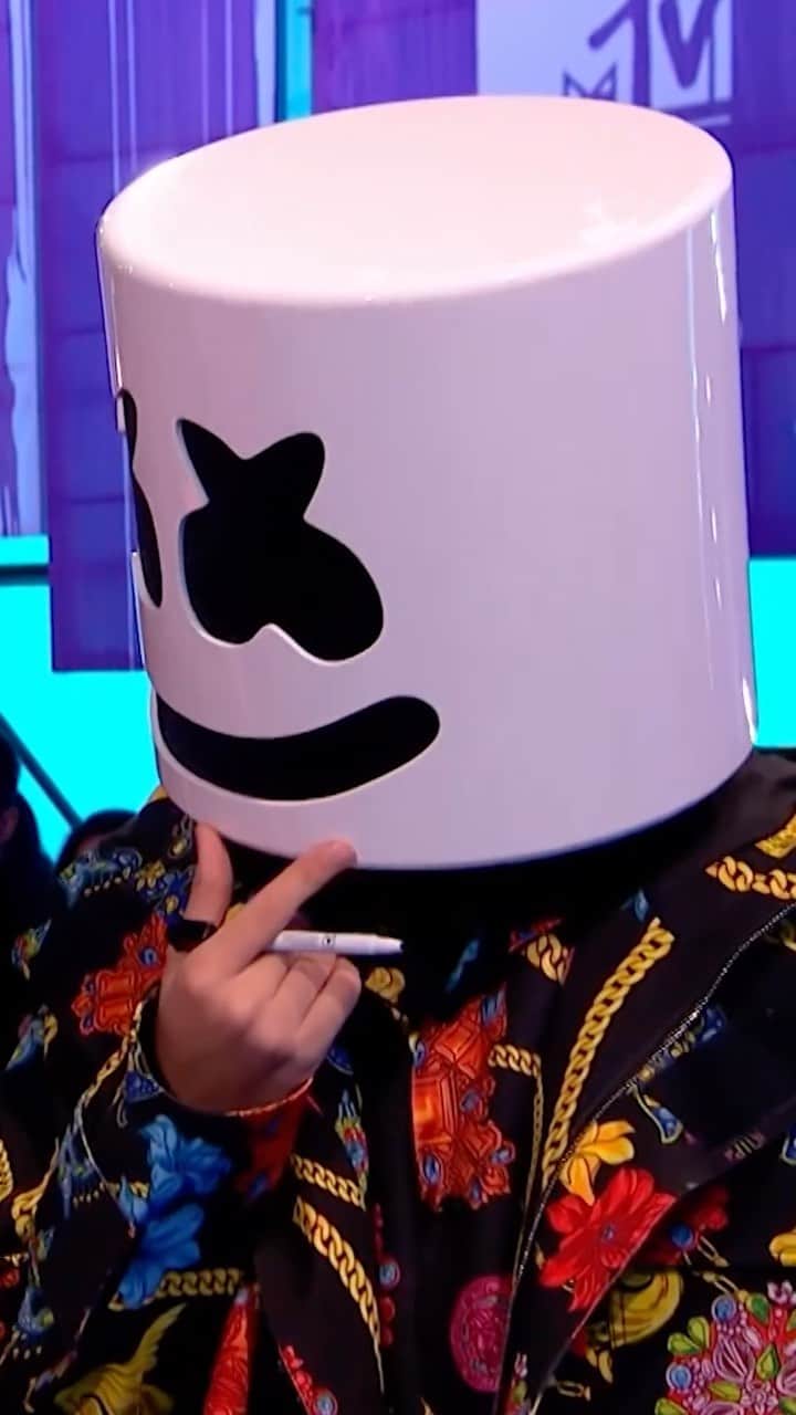 MTV EMAのインスタグラム：「Is that the real @marshmello under there at the 2018 #MTVEMAs? We may never know, but @bastilledan does!」