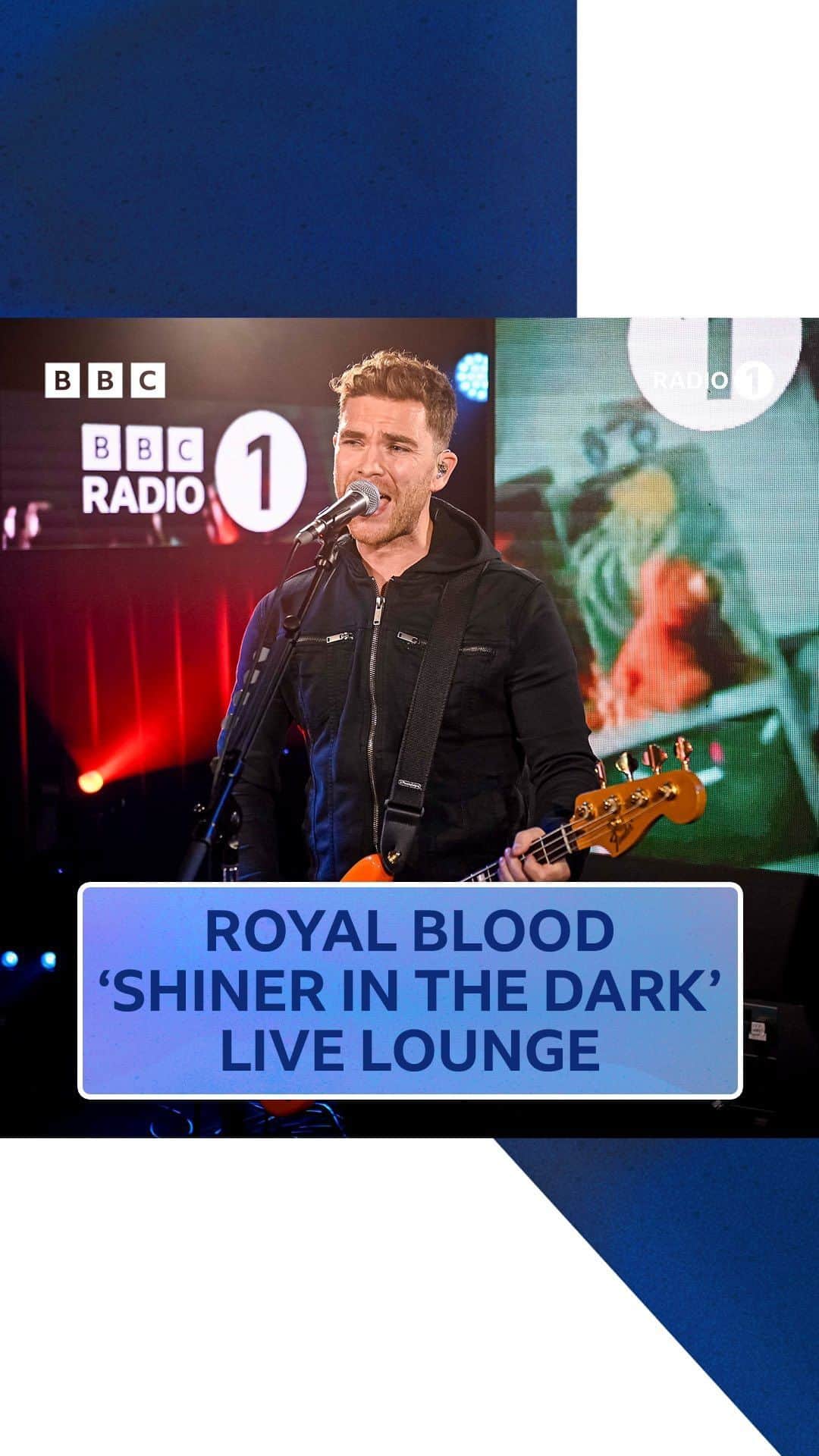 ロイヤル・ブラッドのインスタグラム：「‘shiner in the dark’ in the #livelounge 🖤  watch the full performance rn on @bbciplayer ✨」