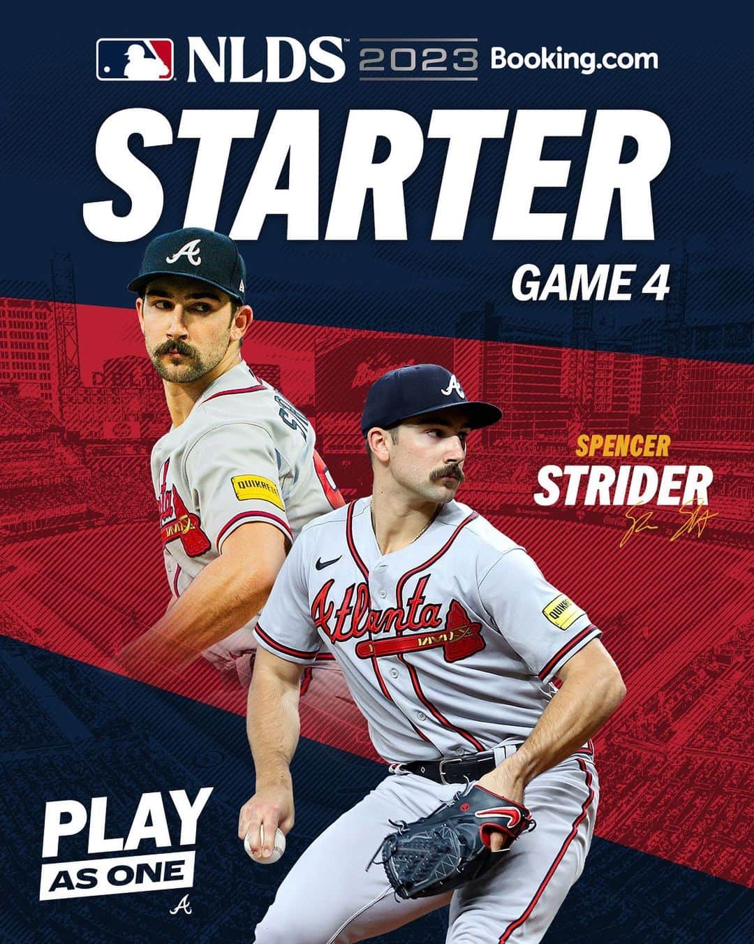アトランタ・ブレーブスのインスタグラム：「Your NLDS Game 4 starter: @spencerstrider!」