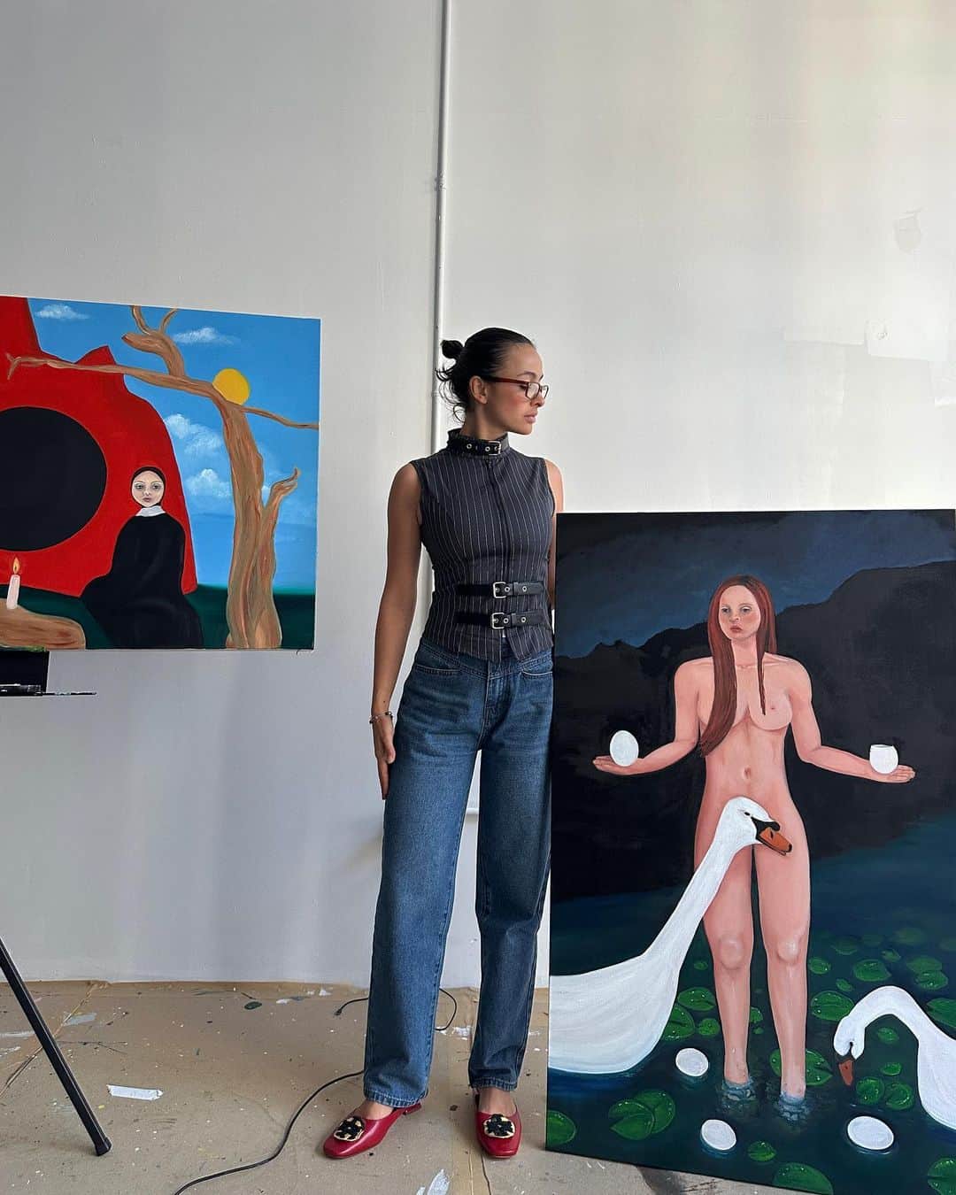 Irene Norenのインスタグラム：「I wish I could explain with words how happy this make me feel. Through so many years I’ve tried to explain how I see the world and finally, through art I feel I can. I still have a long road to go and I’m not where I want to be when it comes to execution but at least I can affirm that I’m in the right path and this is just more than enough for me to celebrate and be happy about.」
