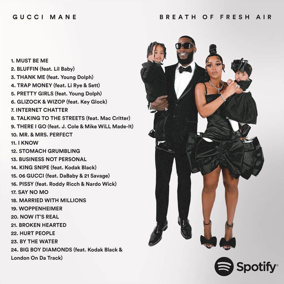 グッチ・メインのインスタグラム：「Breath Of Fresh Air on Spotify 10/17 🥶」