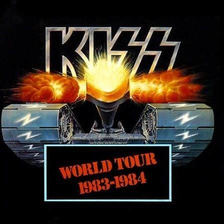 のインスタグラム：「40 Years Ago Today! #KISSTORY - October 11, 1983 - We opened the Lick It Up Tour in Lisbon, Portugal. This was our first-ever KISS show without makeup.  Where did you catch the Lick It Up Tour?」