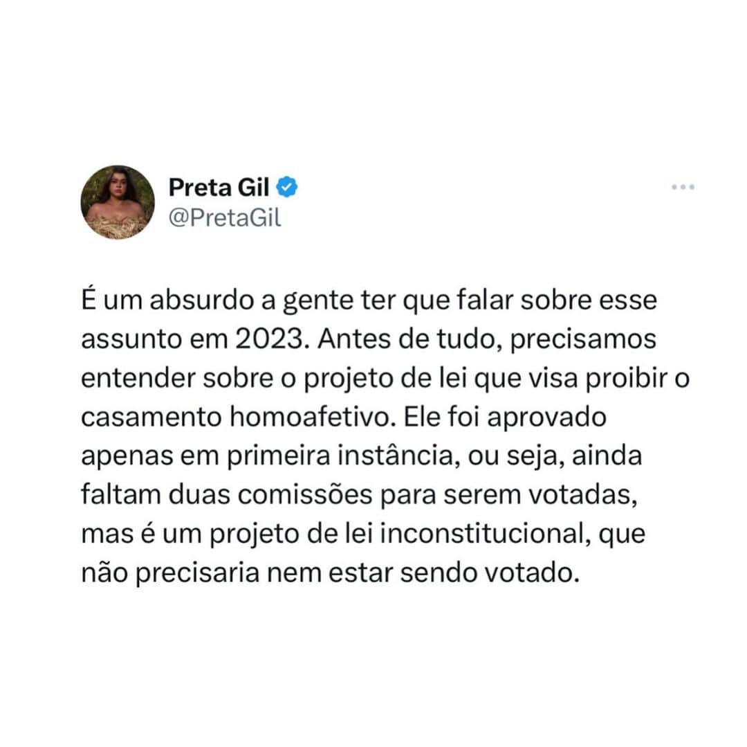 Preta Gilのインスタグラム：「Tomem cuidado com as informações falsas. Vamos pressionar para que essa lei, de forma nenhuma, avance!」