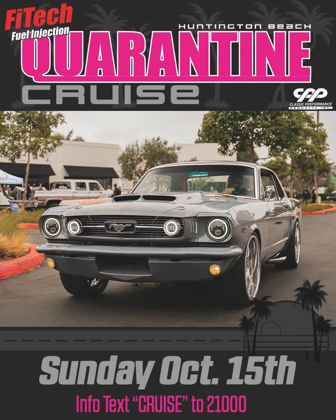 Classics Dailyのインスタグラム：「It’s Time to Drive with QC:42!!  The Original @Fitech_EFI Quarantine Cruise presented by @classicperform with @qruisinpch THIS SUNDAY October 15.  With Support from: @famouswhipsales and @liquimoly.usa.canada @extremepowdercoatingca  THE Cruise is Coming.  Come be a part of the fun, check out the rides and cruise alongside hundreds of incredible cars, trucks and enthusiasts on legendary PCH.  Stop by and check out the latest QruisinPCH merch.  Route Details Drop, Friday 10/11 at 5:00 p.m. (PST)  Featured in Motor Trend, Hot Rod, Truck Trend, Classic Truck Performance, All Chevy Performance, Dub magazine and across the internet, there's nothing like the Quarantine Cruise.  Text "Cruise" to 21000 to be 1st to know the details!  Respect the locations. Leave them as you found them.  NO BURNOUTS!  #hbqc #quarantinecruise #HuntingtonBeach #Hotrods #classiccars  Partners: @hektattoo @keystoneautomotiveoperations @week2wickedjason @ken」