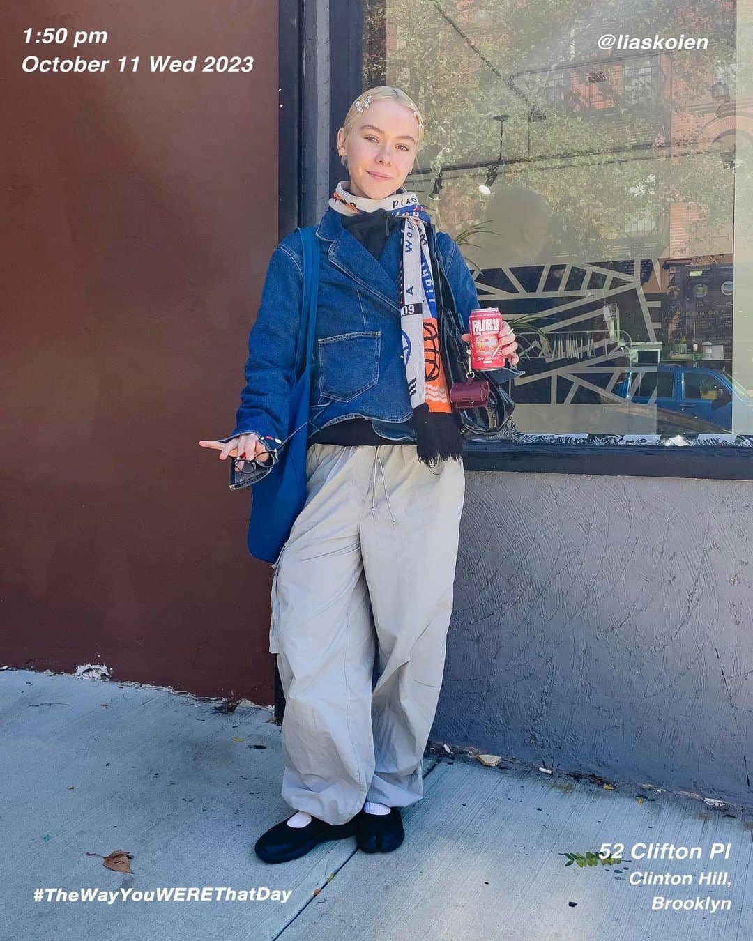 筒井心一さんのインスタグラム写真 - (筒井心一Instagram)「Lia @liaskoien on 52 #CliftonPl at 1:50 pm, October 11 Wednesday 2023, #ClintonHill #Brooklyn #NewYork  #OutfitOfTheDay = #TheWayYouWEREThatDay  #TWYWTD #ShinichiTsutsui」10月12日 7時37分 - thewayyouwerethatday