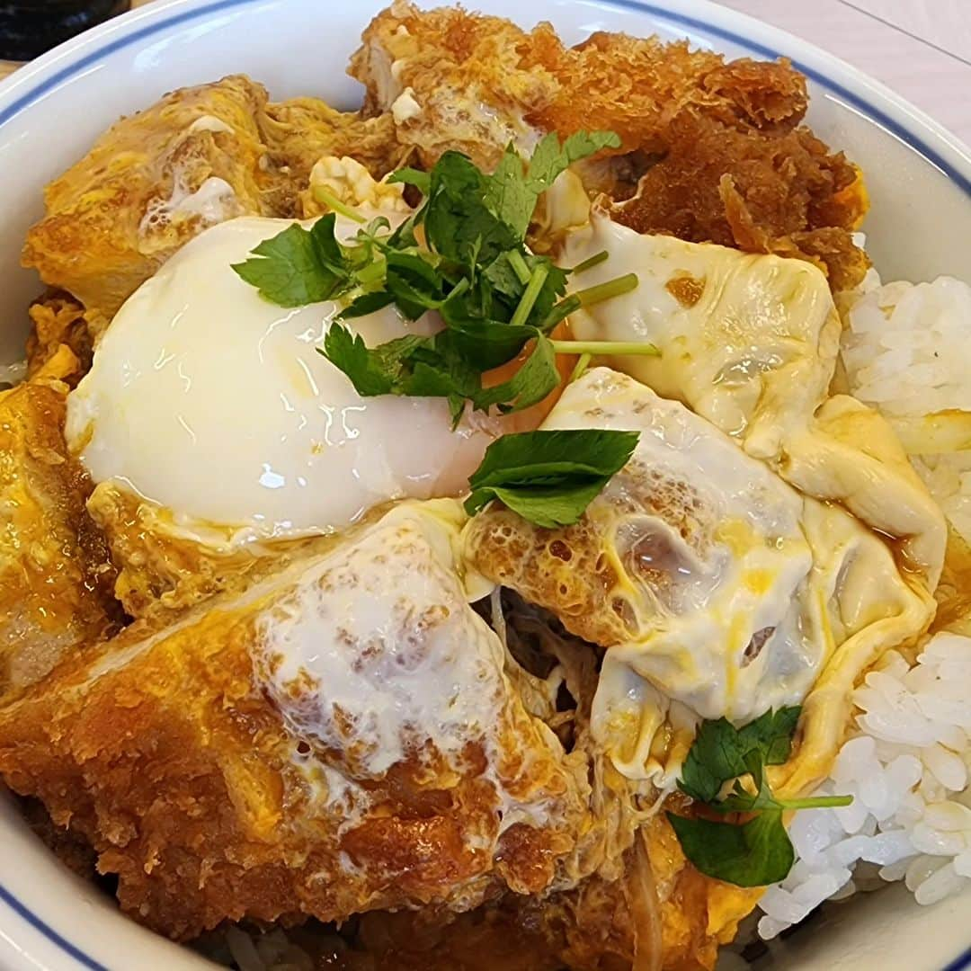 野田幸宏のインスタグラム：「タマゴたっぷりカツ丼 #カツ丼」