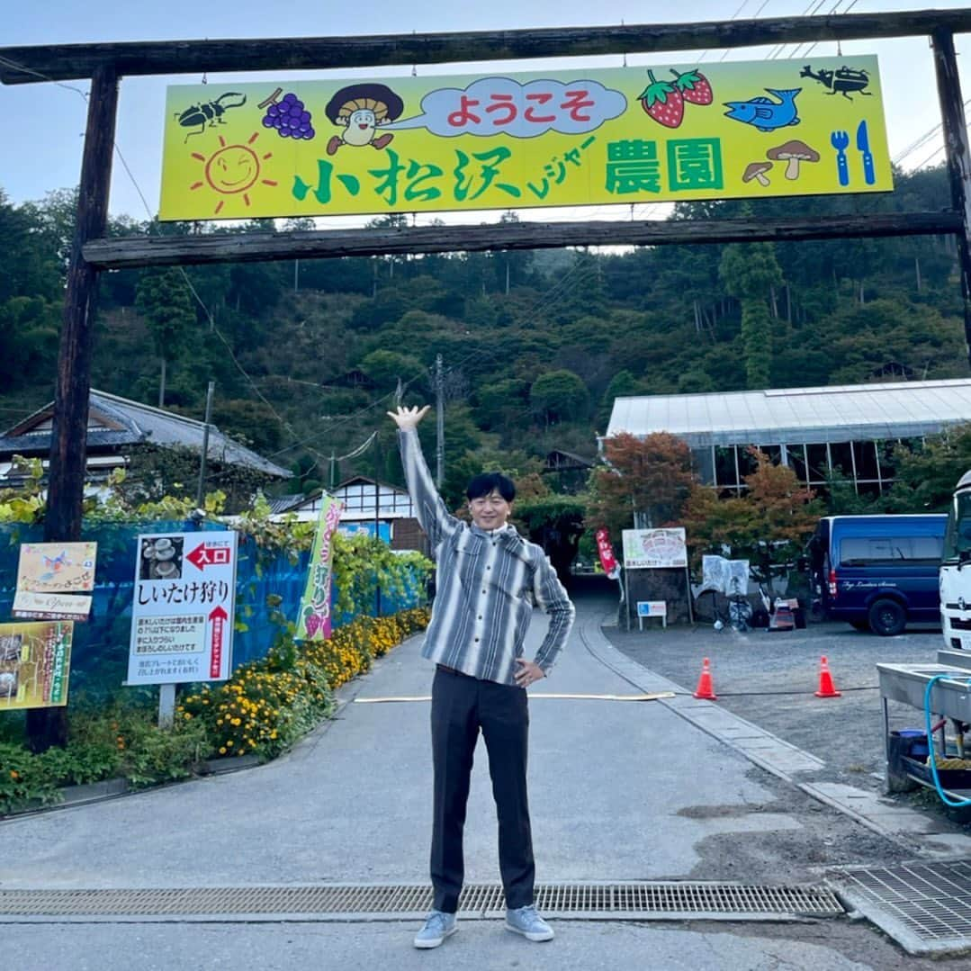 依田司さんのインスタグラム写真 - (依田司Instagram)「10月12日（木） 埼玉県横瀬町の小松沢レジャー農園から。 こちらでは、旬のしいたけ狩りが楽しめます。ハウスと森の中に原木しいたけ狩りが出来る場所があるのですが、こうした国産の原木椎茸は希少になってきています。原木栽培は、旨みが強く癖が少ないためしいたけが苦手な人も克服するケースが多いそう。子供への食育にも良いですよね。 また、溶岩プレートで採ったばかりのしいたけをいただける上、頭上のぶどう狩りも楽しめます。「しいたけ」と「ぶどう」、食いしん坊も万歳ですね。  #小松沢レジャー農園 #BANANAREPUBLIC #バナリパ #依田さん #依田司 #お天気検定 #テレビ朝日 #グッドモーニング #気象予報士 #お天気キャスター #森林インストラクター #グリーンセイバーアドバンス #プロジェクトワイルド #IPCC伝導者 #japan #japantrip #japantravel #unknownjapan #japanAdventure #japanlife #lifeinjapan #instagramjapan #instajapan #療癒 #ilovejapan #weather #weathercaster #weatherforecast」10月12日 8時44分 - tsukasa_yoda