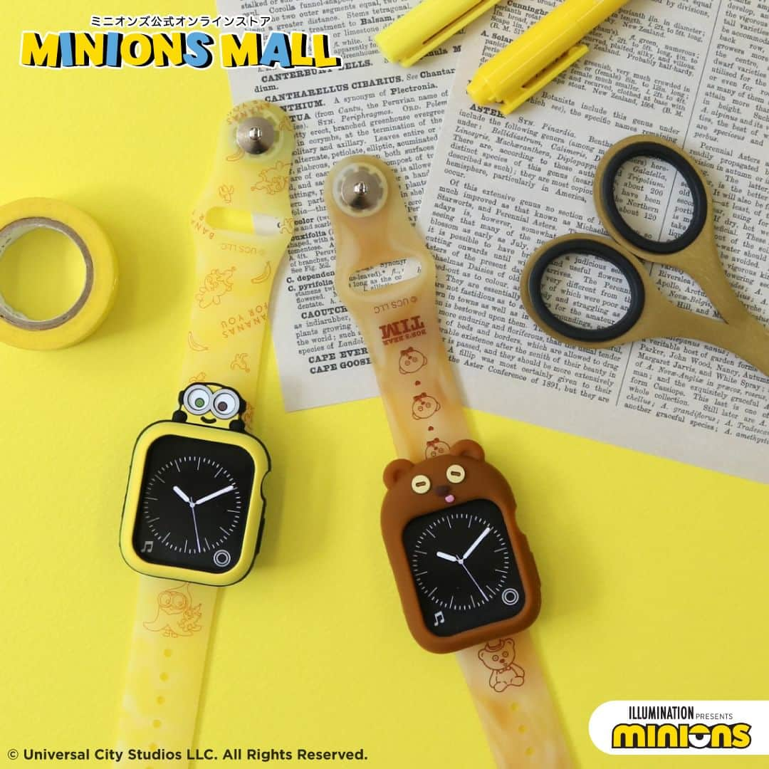 ミニオンのインスタグラム：「꒰ঌ【NEWS】໒꒱ ボブとティムのApple Watchケースが @minions_mall_official に新登場!!!🌈  ボブたちと楽しい毎日を過ごせます💛🩵 肌身離さず、いつでも一緒です🎶 その他モバイルアイテムも入荷しました✨   詳しくは、ミニオンズ公式オンラインストア 「ミニオンズモール」でチェックしてください✅ @minions_mall_official   #ミニオン #MINION #ミニオングッズ #ボブティム」