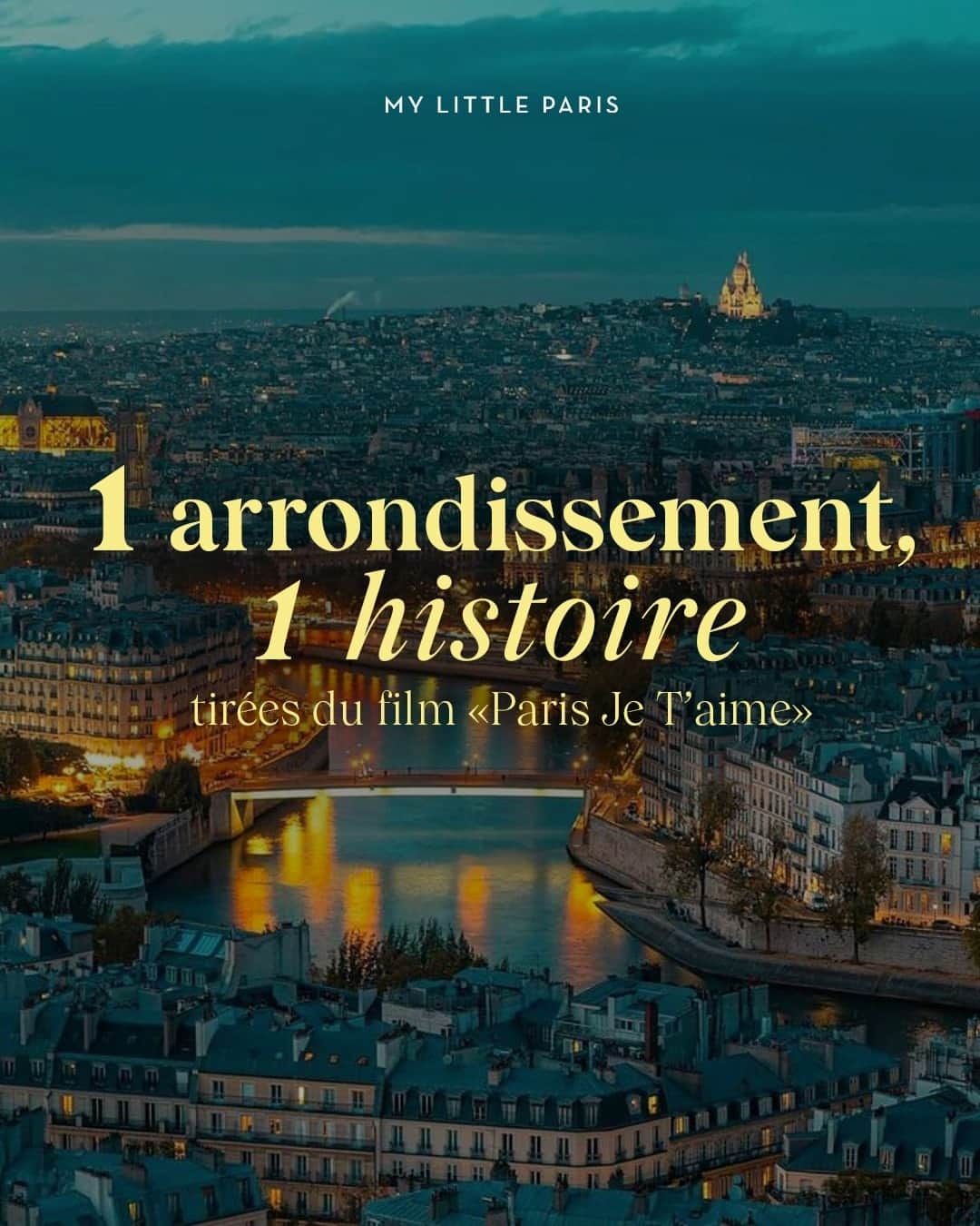 My Little Parisのインスタグラム：「5 minutes de court-métrage, 1 arrondissement, 2 jours de tournage, 1 ville : voici les consignes données aux 18 réalisateurs - trices pour le film “Paris Je T’aime”.  🇬🇧: 5 minutes of short film, 1 arrondissement, 2 days of shooting, 1 city: these are the instructions given to the 18 directors for the film "Paris Je T'aime".  (📸/🎥: Paris Je T’aime, @pariscityvision )」