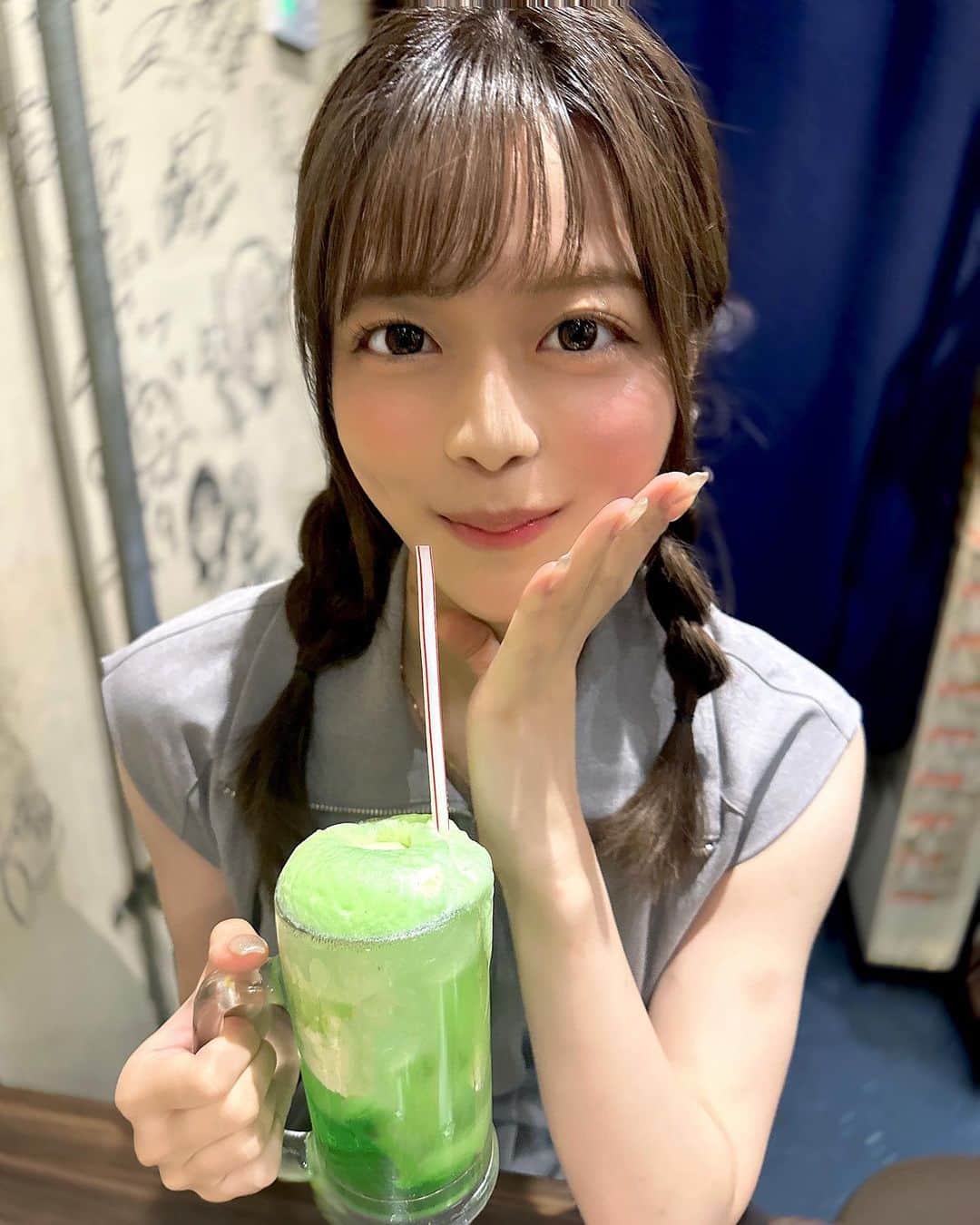 のインスタグラム：「未知との遭遇🍈🫧#いつかのきゅーじつ」