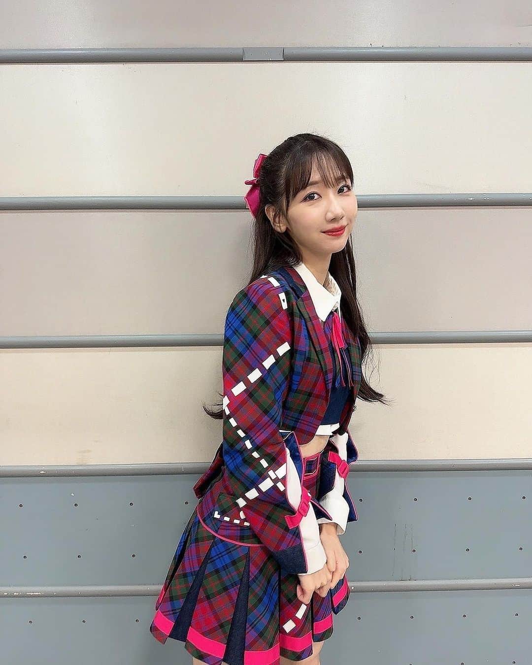 柏木由紀のインスタグラム：「⋆⸜ ⚘ ⸝⋆  ピンでつけるタイプのエクステに ハマってます🥰🫶  早く髪伸びないかなー？🍒❤️」