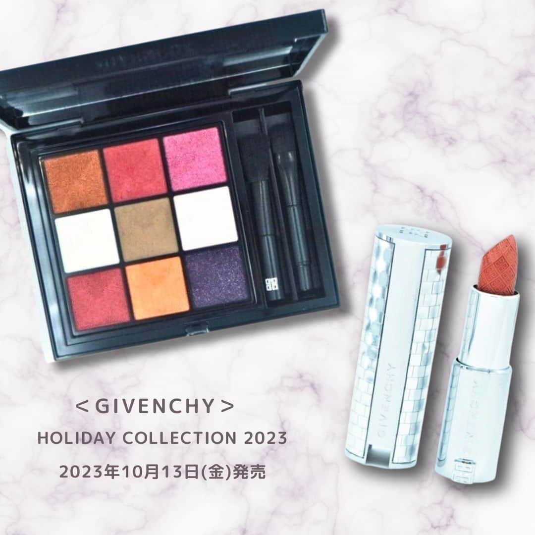 ISETAN MiRRORのインスタグラム：「★GIVENCHY HOLIDAY COLLECTION 2023 2023年10月13日発売！  煌びやかでグラムに溢れる1970年代、ニューヨークのナイトクラブ「STUDIO54」で開かれた数々の華やかなパーティにインスピレーションを得た煌びやかなホリデーコレクションが登場！  ■ジバンシイ ル・ヌフ・ジバンシイ No.10　8,360円  ■ルージュ・アンテルディ・シルキー No.554　5,830円  ■ルージュ・ジバンシイ・シアー・ベルベット No.16　5,830円  ■ルージュ・ジバンシイ・ベルベット　No.36　5,830円  ■プリズム・リーブル・トラベル　No.13 　3,960円  ■プリズム・リーブル・スキンケアリング・ハイライター 　ローズ エクストラヴァガンザ　　4,620円 　ブロンズ エクストラヴァガンザ　4,620円  ▼ジバンシイお取り扱い店舗 ルミネ新宿店 ルミネ大宮店 セレオ八王子店 ルミネ北千住店 東急プラザ表参道原宿店 アトレ恵比寿店 ルミネ荻窪店 東京ミッドタウン日比谷店 テラスモール湘南店 ららぽーと横浜店  @isetanmirror  #isetanmirror #イセタンミラー #ジバンシイ #GIVENCHY #コスメ紹介 #ホリデーコレクション #クリスマスコレクション」