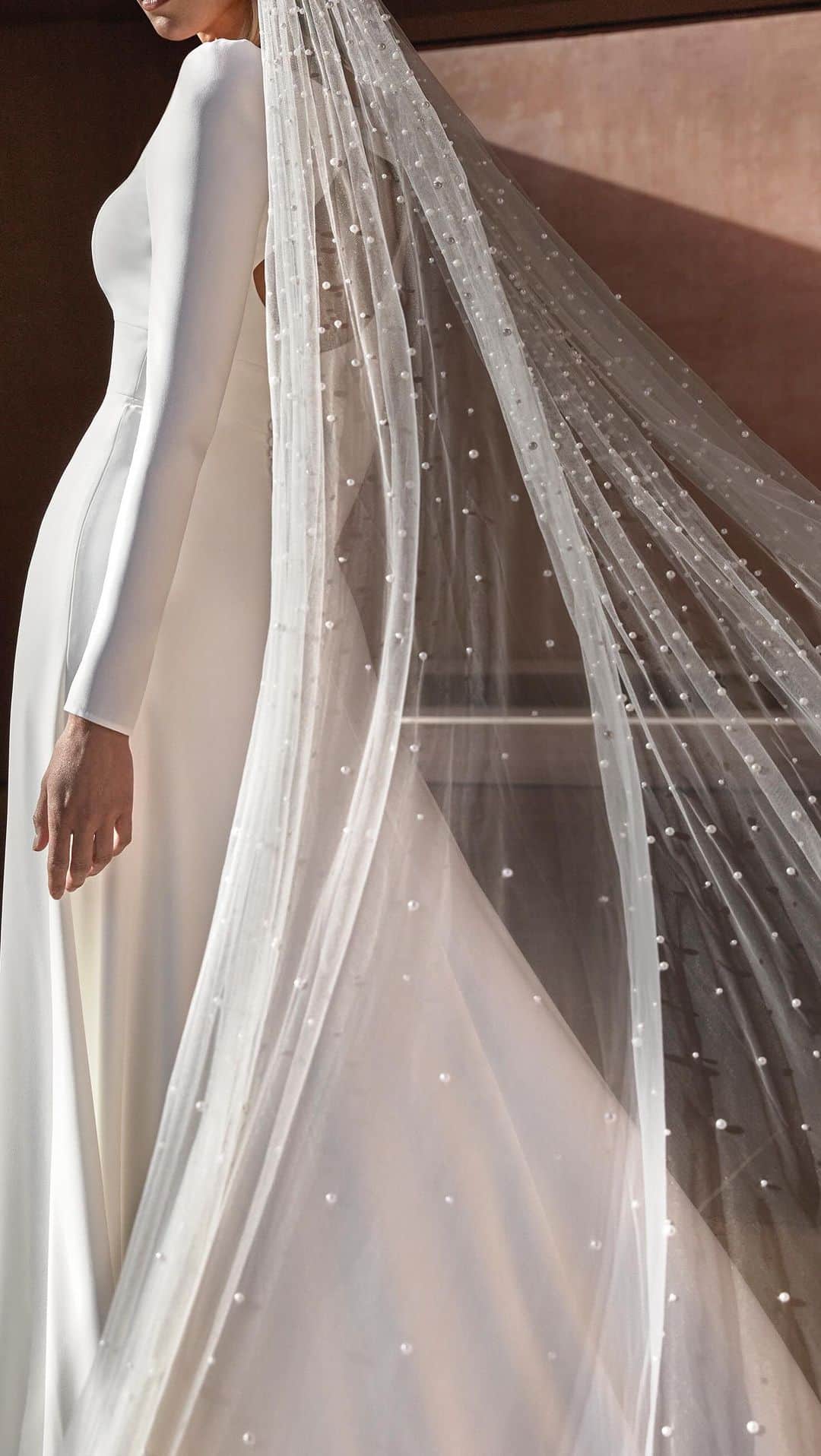 のインスタグラム：「Embarking on a journey of a lifetime💛   Dress: Nevado   Ready to take the leap? Find the gown of your dreams, book your appointment today. Link in bio🔗  #Pronovias #TheJourney」