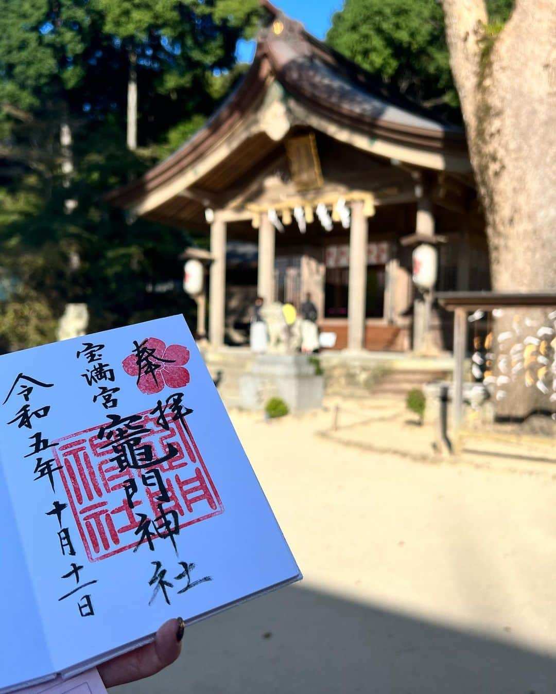 AKIさんのインスタグラム写真 - (AKIInstagram)「. . 私の聖地。1番好きな神社。 『竈門神社』に行って来ました！ . 「やっぱりここだ〜！！」 となる場所。 ここ数日、 変な気にやられてる感じあって うまく寝れない日が続いたけど 全部祓われた感じ！！！ . もっとご挨拶に行かないとと 思いました。 いつもありがとうございます！！ . . . #福岡#神社#太宰府 #竈門神社#縁#恋愛 #だけじゃないんだ #全ては縁#仕事#お金 #色んなことは縁 #縁は本当に大切 #私の1番好きな神社 #高台の神社 #えれん#ありがとう」10月12日 11時59分 - aki_dosu