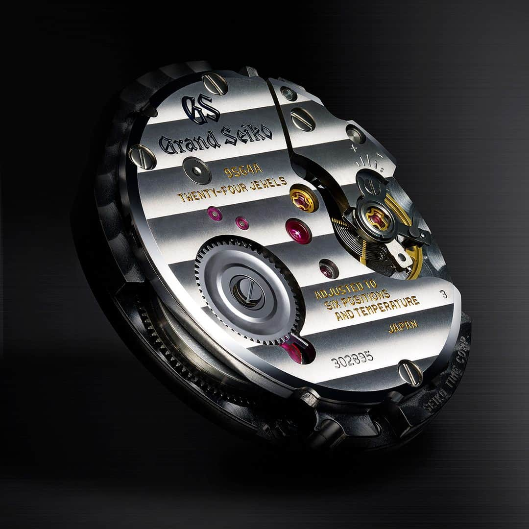 Grand Seikoのインスタグラム：「The 25th anniversary of the 9S mechanical calibers 25 years of innovation and evolution  Chapter 23: Caliber 9S64 makes winding your watch a joy.  There are some things that just feel right, like the closing of the door of a well-built car or the expertly controlled pop of a champagne cork. Winding a watch powered by the manual-winding Caliber 9S64 is exactly the same. As you turn the crown, the satisfying clicks you hear and the resistance you feel give you all the reassurance you could want that the movement is well built, durable and powerful.  Grand Seiko’s 24-jewel, 8-beat manual-winding movement, Caliber 9S64, is indeed well built. A large bridge holds the gear train securely in place. The jewel for the pivot of the fourth wheel is set at the very center of the movement and the cap jewel is positioned next to the ratchet wheel; in these positions, both jewels contribute to the durability of the movement and lend it a strikingly handsome look.  The mainspring, made of one of the company’s proprietary SPRON alloys, is long and strong, ensuring stable accuracy as well as a power reserve of 72 hours. Furthermore, a special structure, designed especially for Grand Seiko’s manual-winding movements, prevents any risk of damage to the mainspring that might arise from overwinding.  All of which is important, but, most of all, it’s all about the pleasure. As you wind your watch, you give it life.  #grandseiko #9Smechanical #9s64」