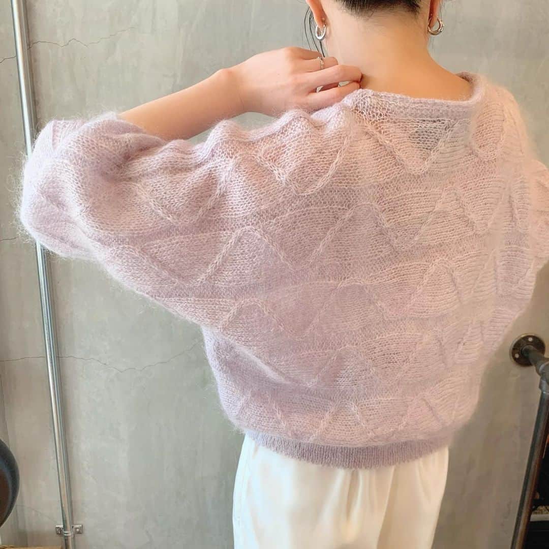 birthdeathのインスタグラム：「New Arrival  80's Lavender mohair sweater  🦋オンラインストアに掲載中です。  #birthdeath #vintage」