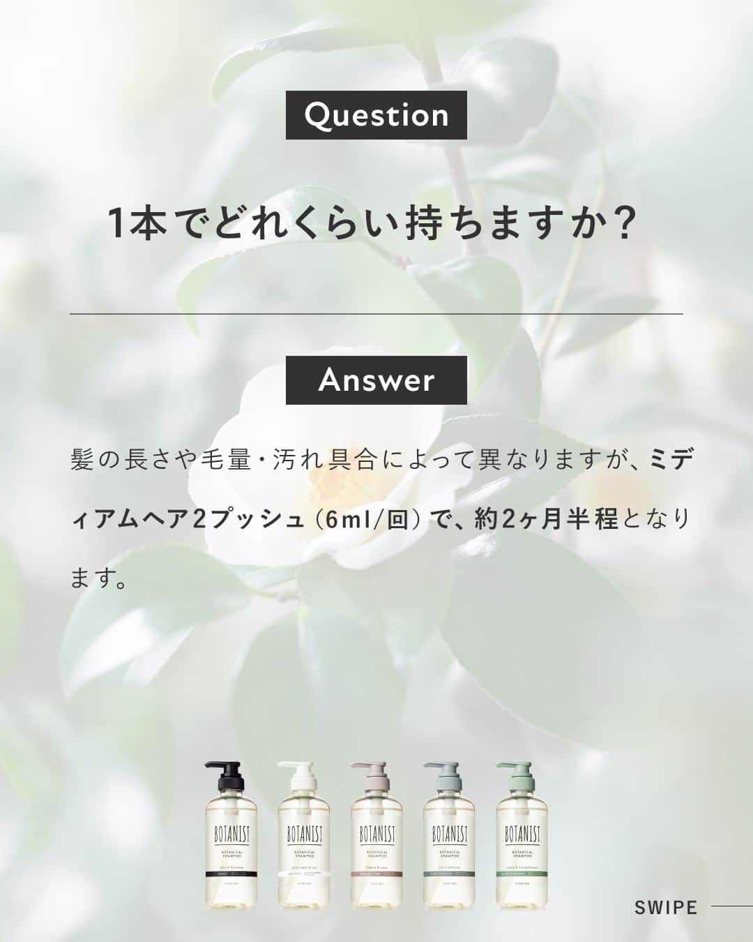 botanist officialさんのインスタグラム写真 - (botanist officialInstagram)「【#新ボタニスト よくあるご質問をご紹介💡】 スワイプで回答をチェック🔍  フルリニューアルした #BOTANIST 🌿もうお試しいただけましたか？ この他にも気になる質問があったらぜひコメントで教えてくださいね♪  #満たされツヤ髪 #髪を自然で満たしきる #BOTANIST #ボタニスト #botanicalbeauty」10月12日 20時15分 - botanist_official