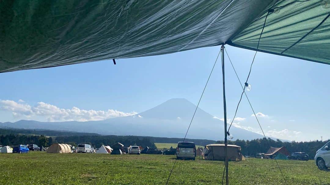 大橋典之さんのインスタグラム写真 - (大橋典之Instagram)「#バイク #キャンプ #富士山 #秋晴れ #優勝」10月12日 16時16分 - chiaki_matsunobu_official