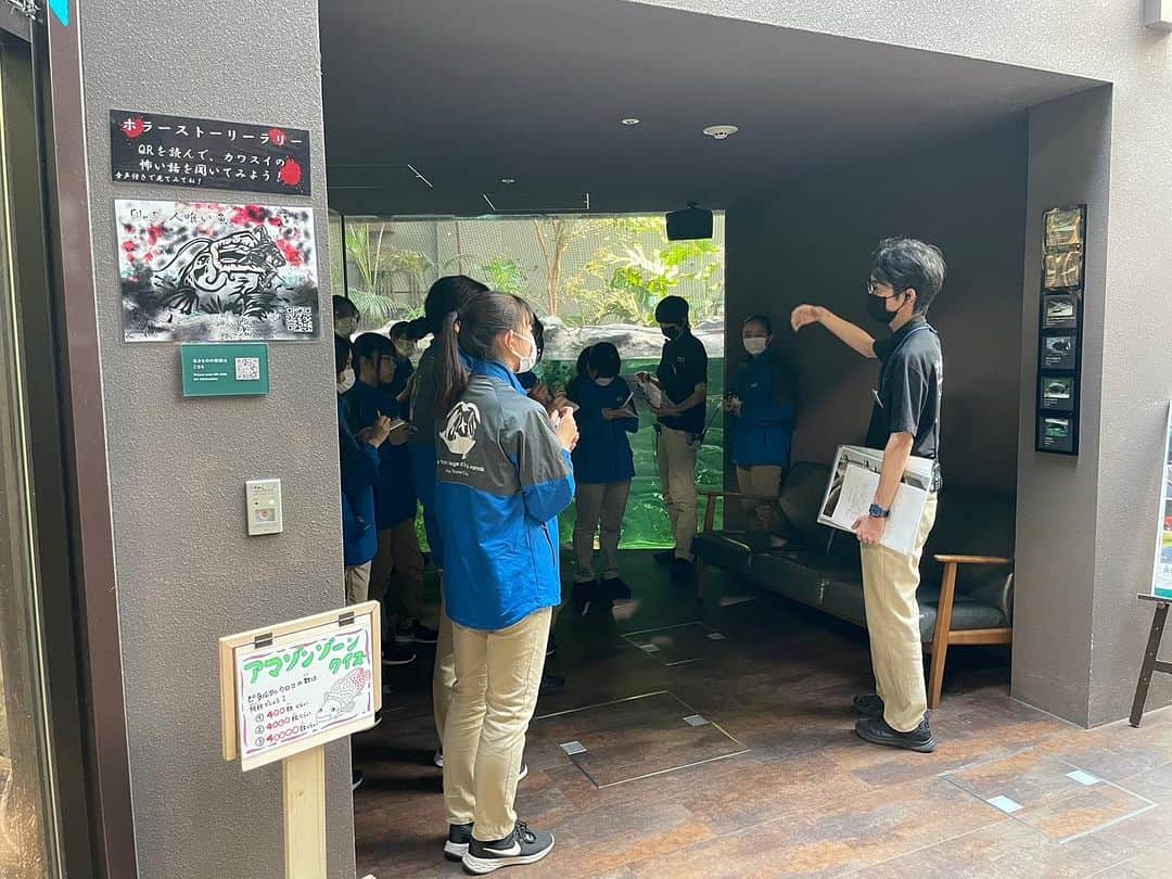 【公式】東京コミュニケーションアート専門学校ECOさんのインスタグラム写真 - (【公式】東京コミュニケーションアート専門学校ECOInstagram)「海洋ワールド現場実習🐠 カワスイ川崎水族館様にて、水族館についてお勉強させて頂きました👏  バックヤードの役割やそこにある機材の重要性・役割について等、実際に見学を交えながらレクチャーを受けました😄  学生の皆さん、ぜひこの学びを学校の生き物たちにも活かしてあげて下さいね🤗✨  . ・－・－・－・－・－・－・－・－・ ⁡ 学校説明会やオープンキャンパスも実施しております🐰🌱 ぜひご参加ください🕊🛰 ⁡ ・－・－・－・－・－・－・－・－・ ⁡ #tca東京eco動物海洋専門学校 #tcaeco #動物 #海洋 #ペット #自然環境 #恐竜 #専門学校 #オープンキャンパス #oc #進路 #動物園 #飼育員 #カワスイ #カワスイ川崎水族館」10月12日 16時58分 - tca_eco
