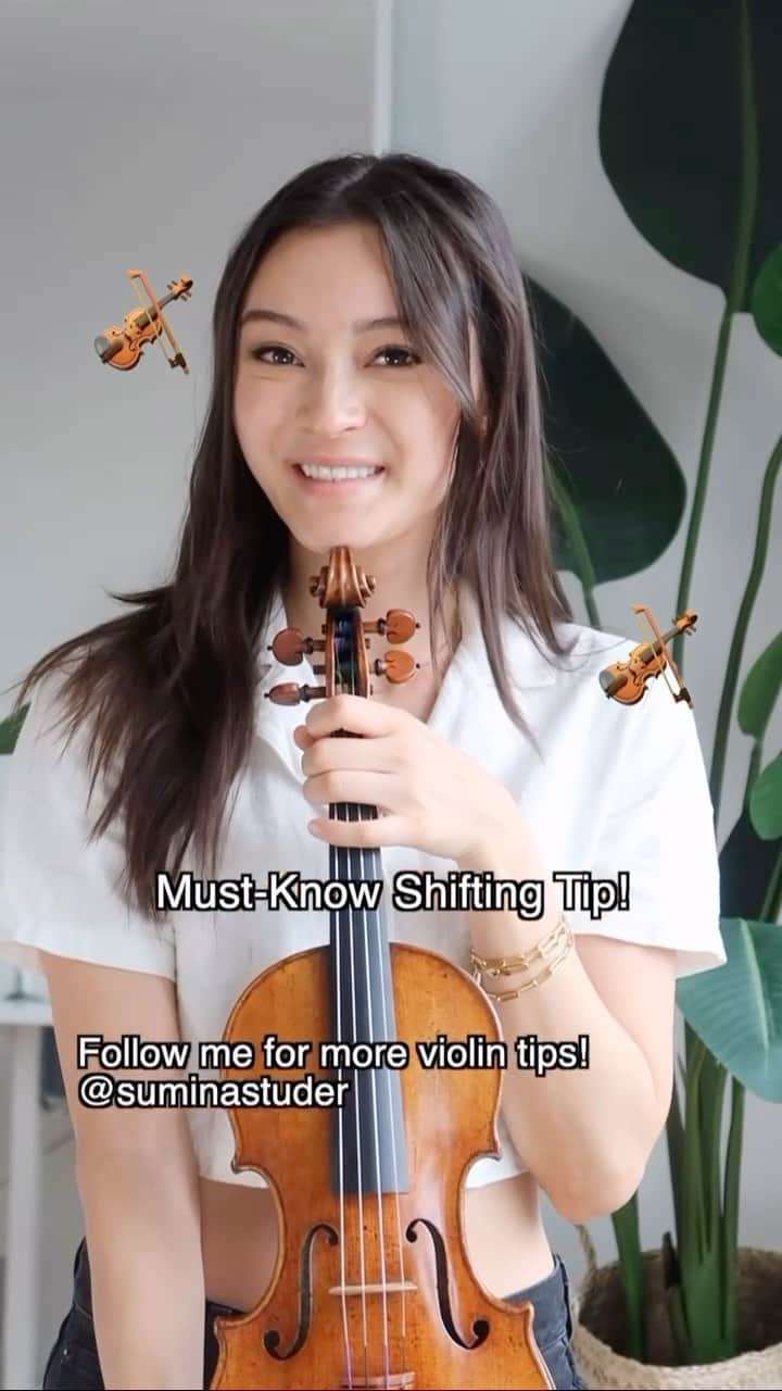 澄那シュトゥーダーのインスタグラム：「Shifting is a skill 😌🎻  The whole video is on my youtube now!」