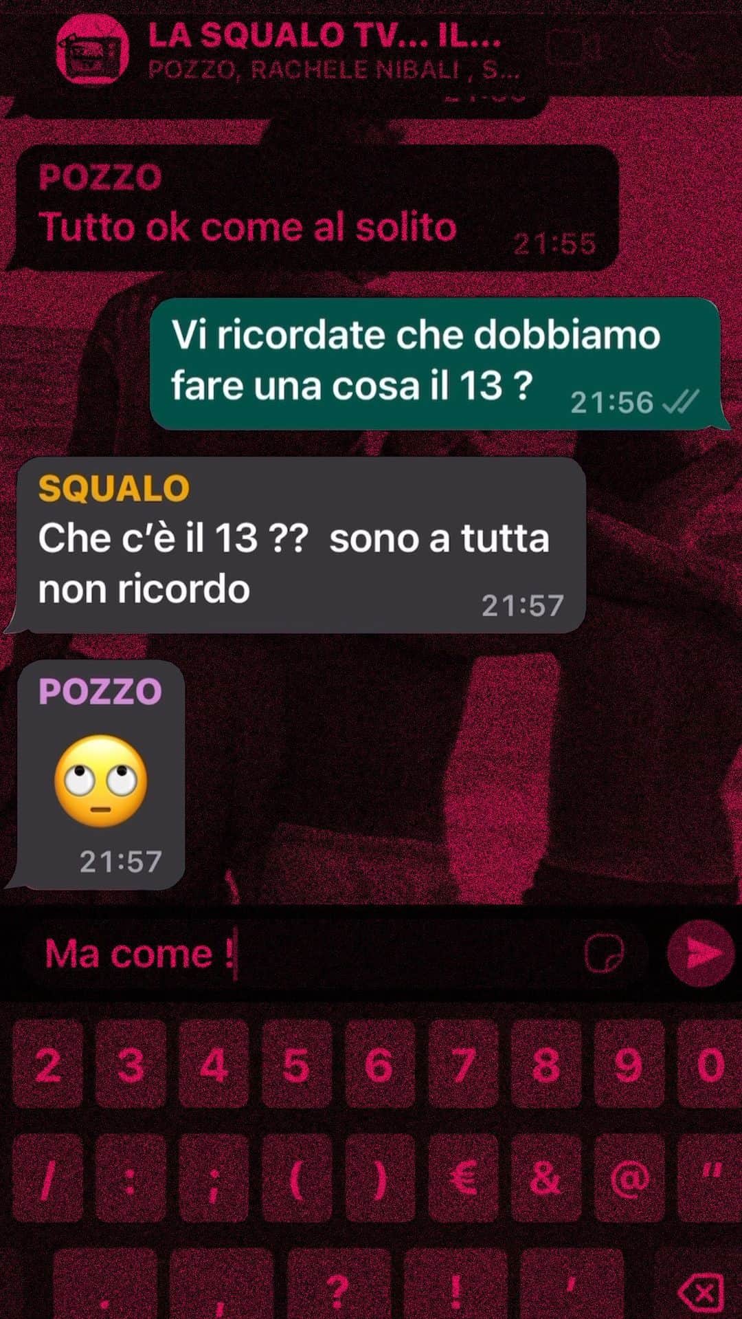 ヴィンチェンツォ・ニバリのインスタグラム：「E voi vi ricordate cosa c’è il 13? 🤔 Leggete la chat tra @lelloferrara3.0 @vincenzonibali e @pozzovivo_domenico 👆  #GirodItalia」
