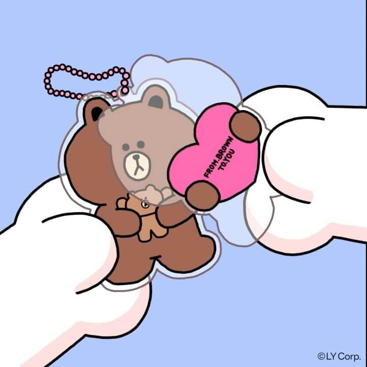 のインスタグラム：「HUG BROWN LAUNCH D-1  CONY made BROWN acrylic keyring with lots of love for BROWN 💕  🧶 HUG BROWN Launch Special Gift Give Away 🧶 Starts from tomorrow!  🎁 Purchase more than $50 of HUG BROWN products, and get a BROWN acrylic keyring as a gift.  ✨ LINE FRIENDS OFFLINE STORE ONLY Purchase more than $10, also get limited edition sticker pack (10/13~11/30 KST)  📍 - IMPRESSIVE PRESENT MALL 🔗 Link in bio! - LINE FRIENDS COLLECTION  🔗 Link in bio! - LINE FRIENDS OFFLINE STORE   *Gifts are given per each order, and the event ends when the stocks run out. *new minini products are not included in the purchase price.」