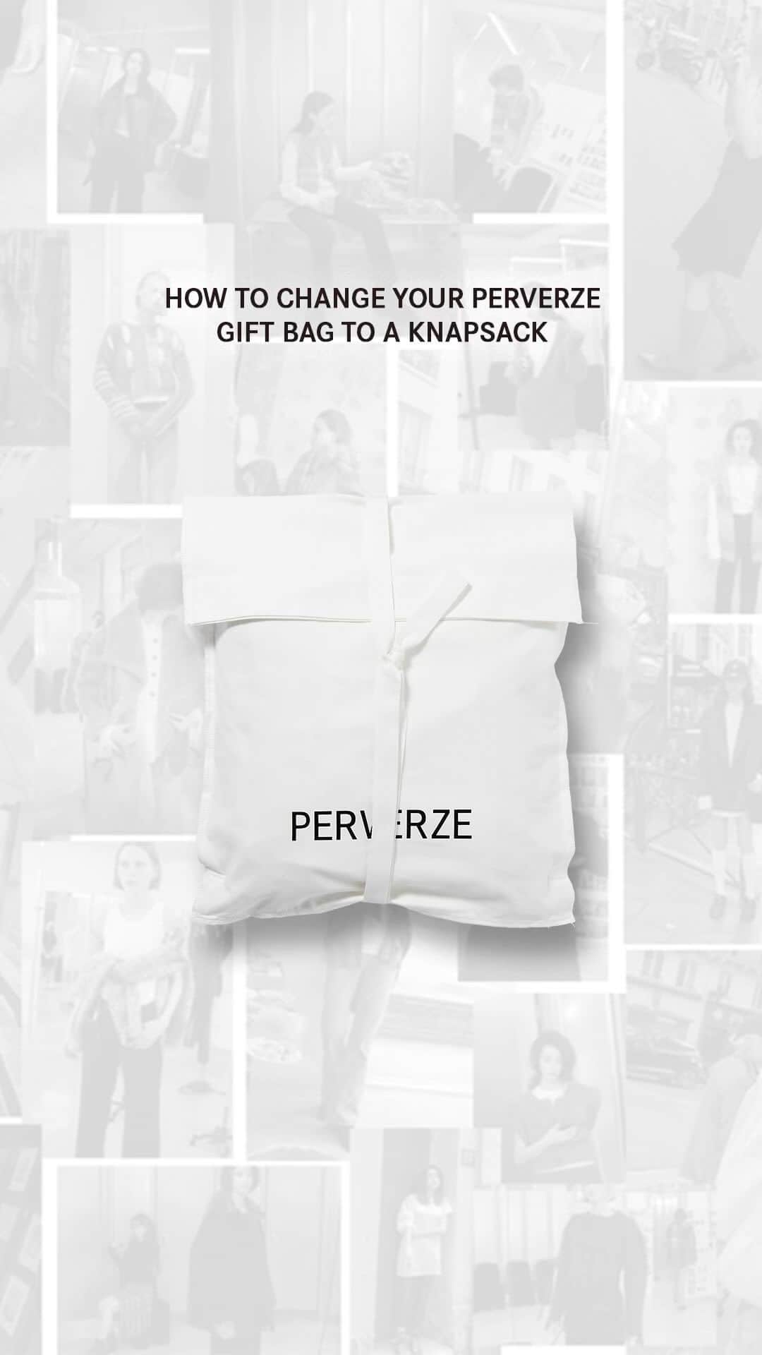 PERVERZE_OFFICIALのインスタグラム：「Gift wrapping started! Not only can it be used as wrapping, but also as a bag. Find your gift at #PERVERZE .  #AW23 #PERVERZE_AW23」
