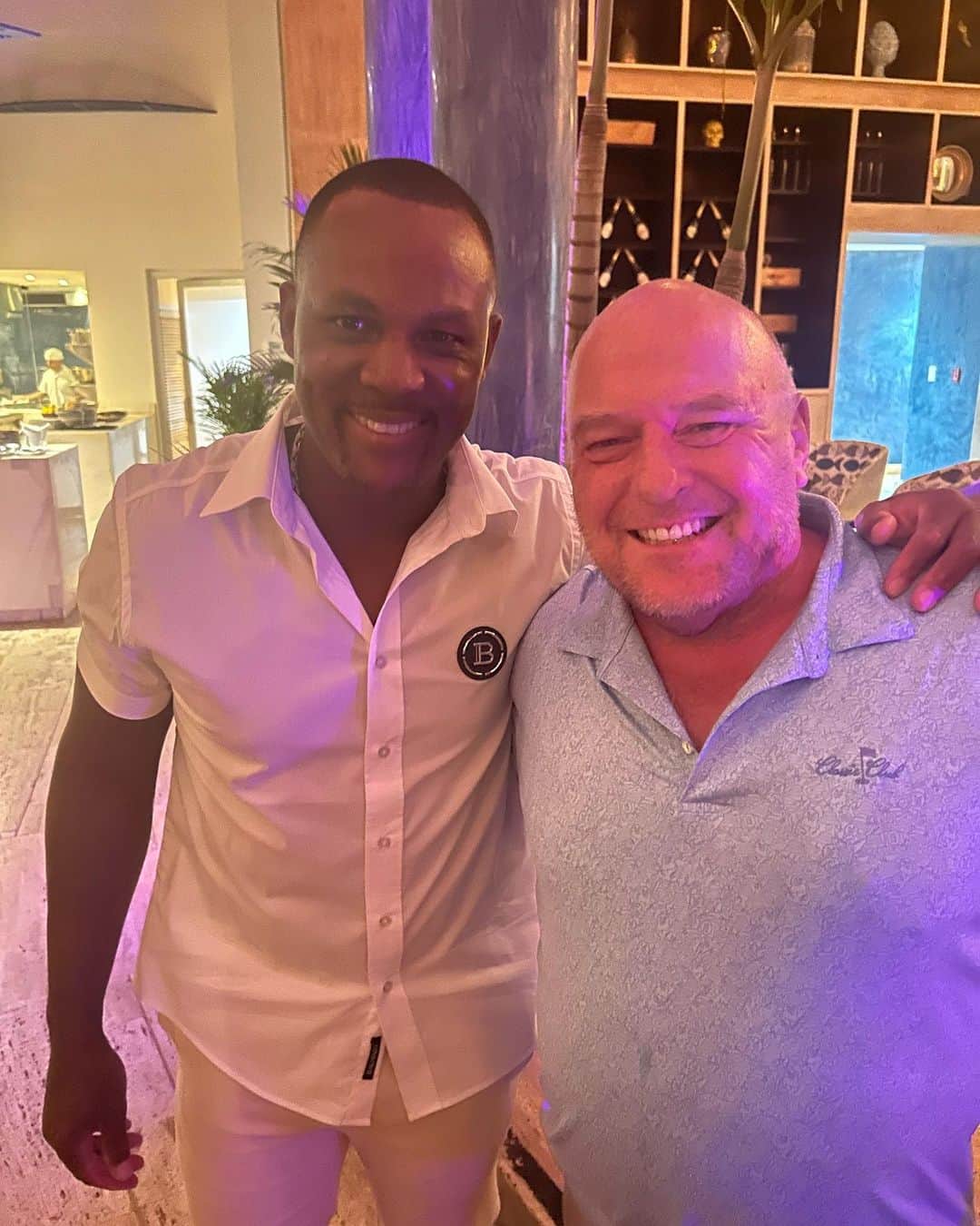 ディーン・ノリスのインスタグラム：「Amazing 5 days playing in Adrian Beltre’s  charity golf tourney to develop baseball facilities in underprivileged areas of Dominican Republic. Got to play with Beltre, Pujols, Kim Coates, Grant Show, Mark Moses and REM’s Mike Mills amongst others. Met some new friends who volunteered their private jet to get us there. And beautiful stay, wonderful service @edenroccapcana  #capcana」