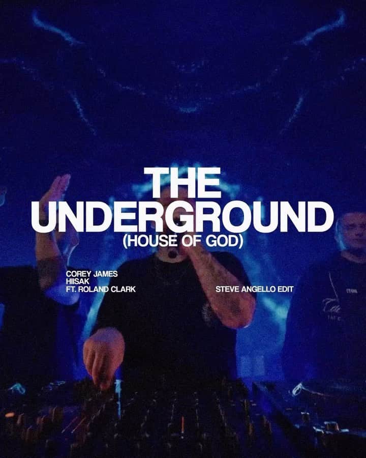 スティーヴ・アンジェロのインスタグラム：「We’ve been excited to release this one for months. The Underground (House Of God) - Steve Angello Edit. OUT TOMORROW at 3AM ET.」