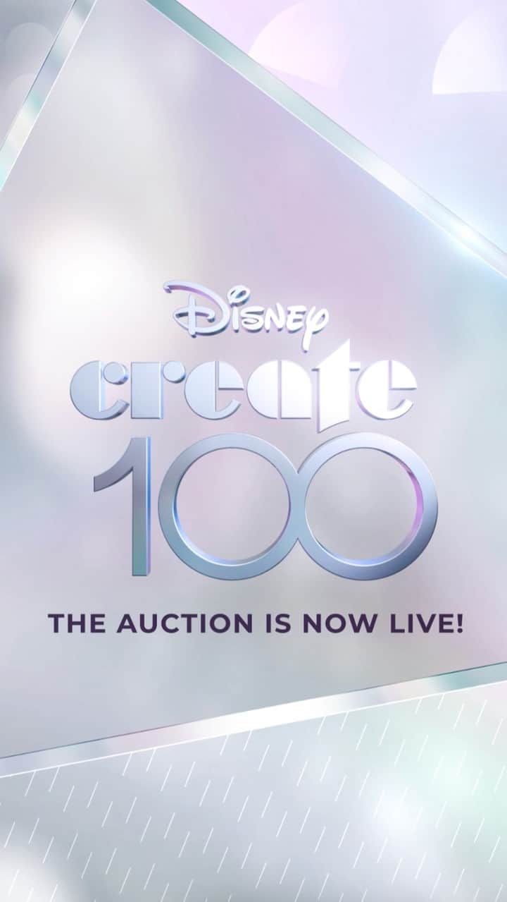 Disneyのインスタグラム：「Disney invited world-renowned creative visionaries to contribute a special piece or experience inspired by their personal connection to its stories and characters to mark its 100th anniversary.  Between October 12th - 30th, 100 special contributions from this unique group of creators are being auctioned to raise funds for Make-A-Wish®. Visit the site to take part in the Disney Create 100 auction. #DisneyCreate100」