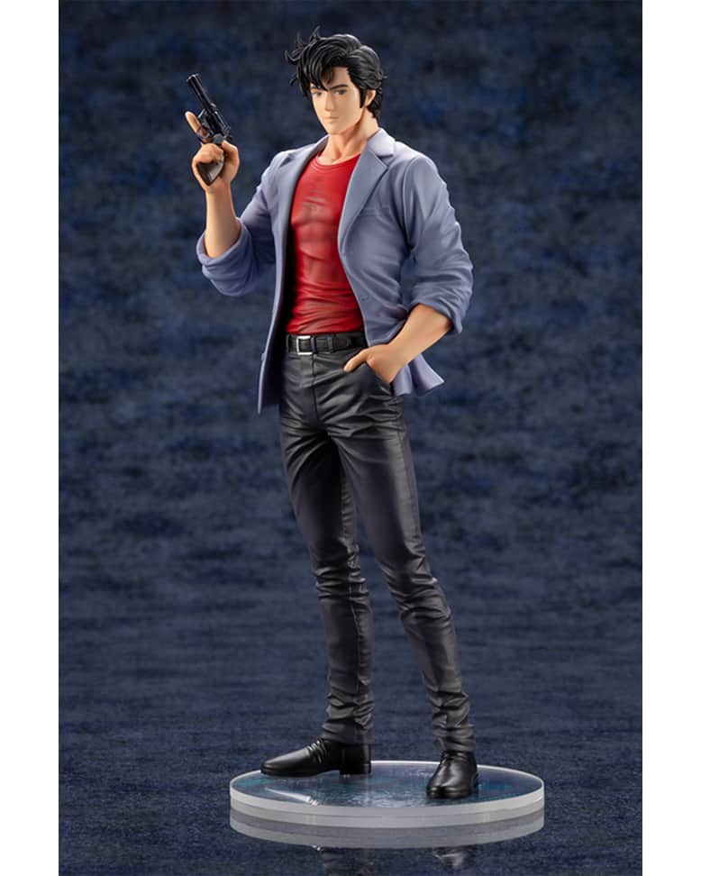 のインスタグラム：「Ryo Saeba, the protagonist of City Hunter the Movie: Angel Dust, is joining Kotobukiya’s ARTFX J line!   With a simple and clean design, this top-class sweeper emits an impressive sense of presence.   His lean and refined body shows off his distinct chest and lower back muscles, which can be seen even over his clothes, making it clear that he’s Ryo Saeba just from silhouette alone. Ryo’s trusty revolver is also recreated faithfully down to the smallest of details.   A “City Hunter,” who fights evil that can’t be stopped by the law, add this attractive and exquisitely crafted statue to your collection today!  (C)TSUKASA HOJO/COAMIX, 2023 CITY HUNTER MOVIE COMMITTEE  Available February 2024.」
