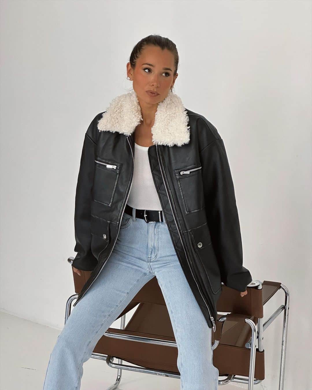 We Wore Whatのインスタグラム：「We are releasing our vegan leather & outerwear collection online tomorrow, as the last of our Fall launches, this has been the one I was most excited for. Those feelings are far and gone right now but I hope you guys love what we’ve created as much as we do. 10% of every sale at noon tomorrow and for the rest of October will go towards the @adl_national Anti-Defamation League in an effort to fight antisemitism and to secure justice and fair treatment for all. Thank you in advance for your endless support 🤍」