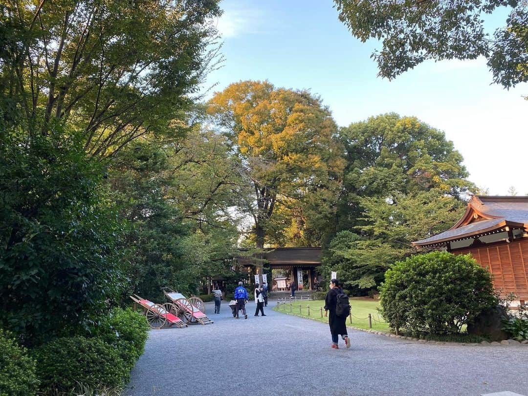 のインスタグラム：「金木犀の香りがしました。阿佐谷神明宮」