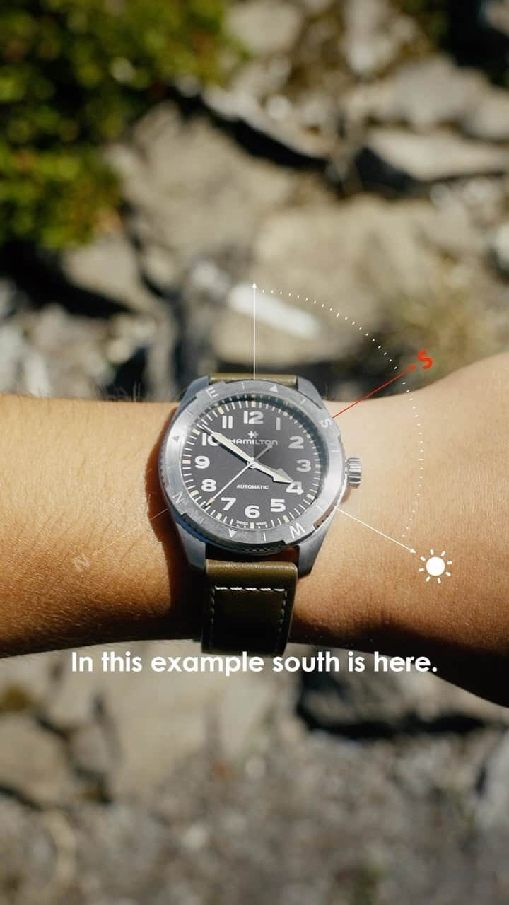 Hamilton Watchのインスタグラム：「Should you find yourself lost in the wilderness, your wristwatch can be a lifesaver.  #hamiltonwatch #watch #compass」