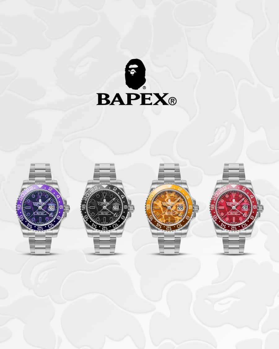 のインスタグラム：「The TYPE 2 BAPEX® COLOR CAMO will be available at BAPE STORE® and BAPE.COM on Saturday, OCT 14th.  #abathingape #bape #bapex」